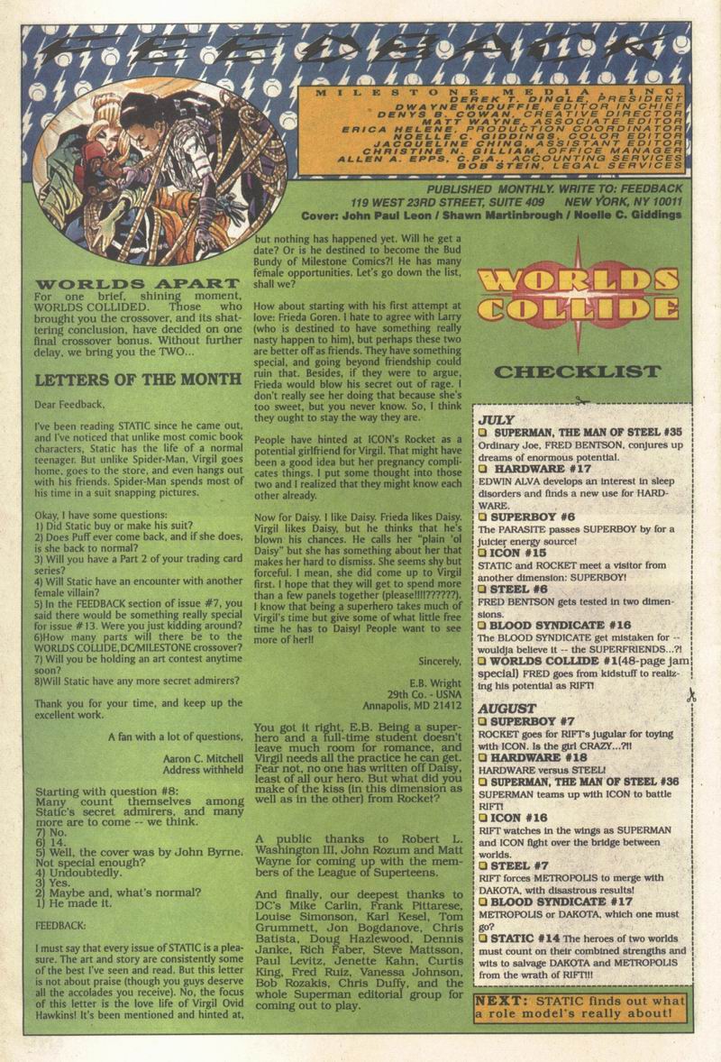 Read online Static comic -  Issue #14 - 40