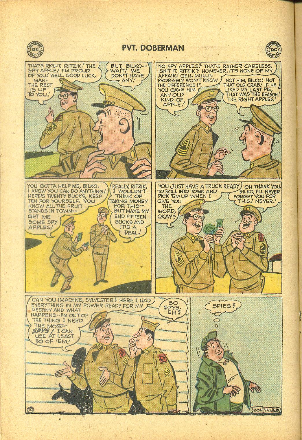 Read online Sgt. Bilko's Pvt. Doberman comic -  Issue #1 - 12