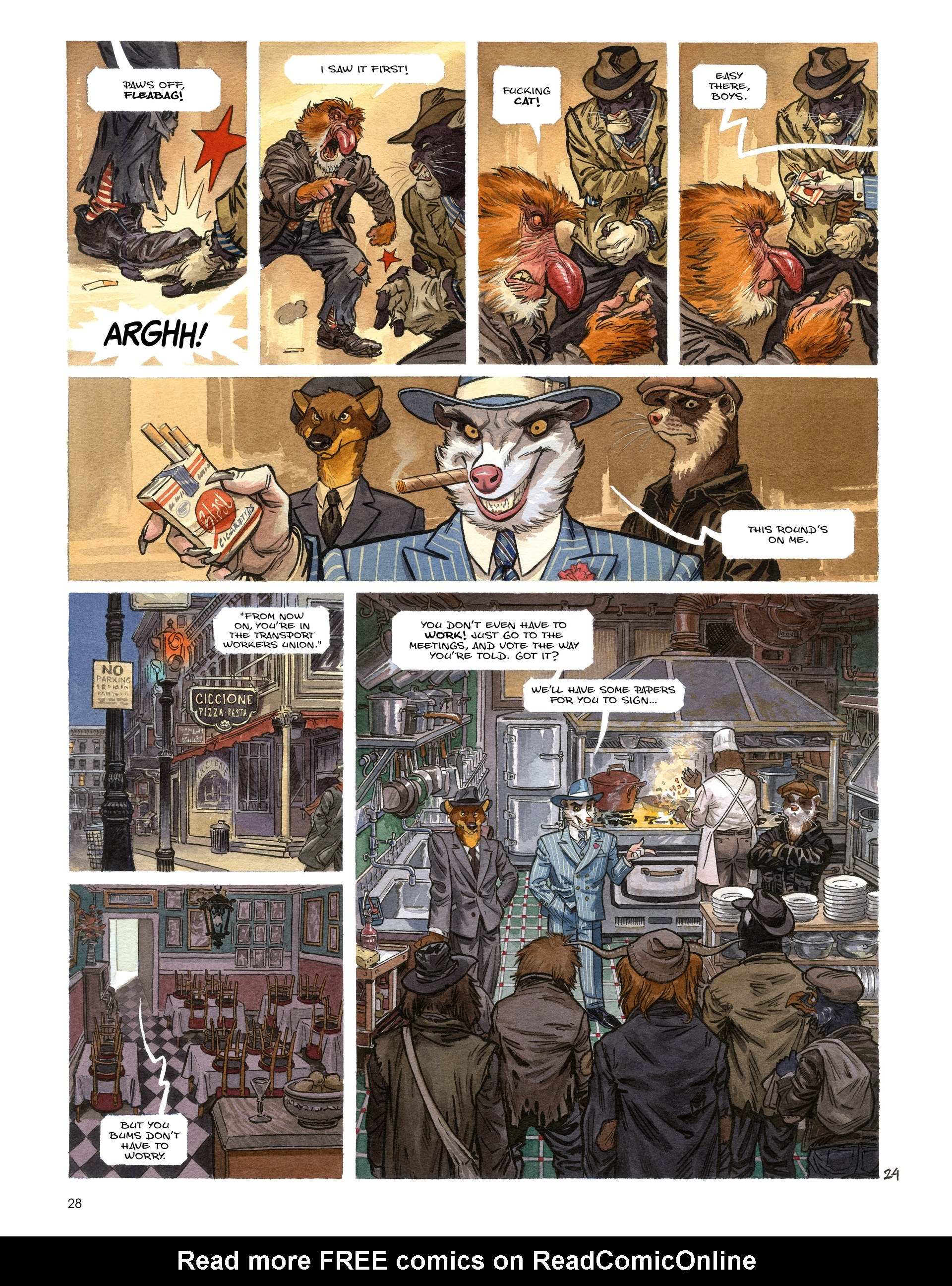 Read online Blacksad: They All Fall Down · Part One comic -  Issue # TPB - 30