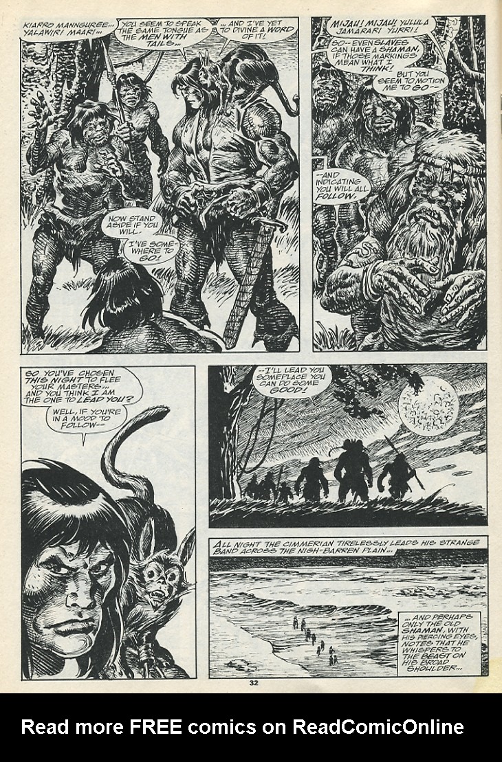 Read online The Savage Sword Of Conan comic -  Issue #193 - 34