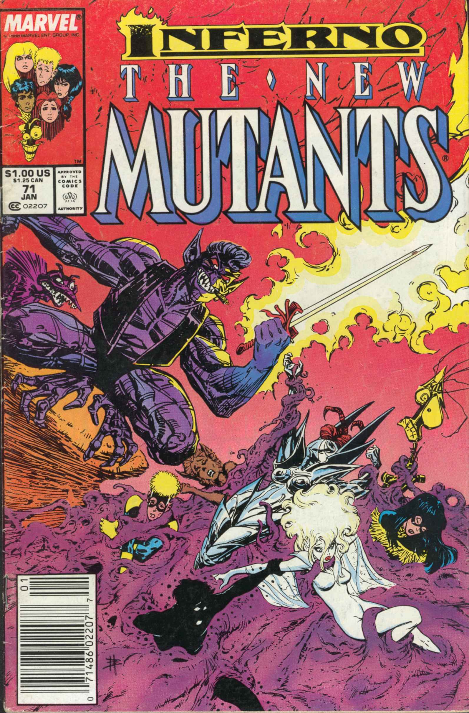 Read online The New Mutants comic -  Issue #71 - 1