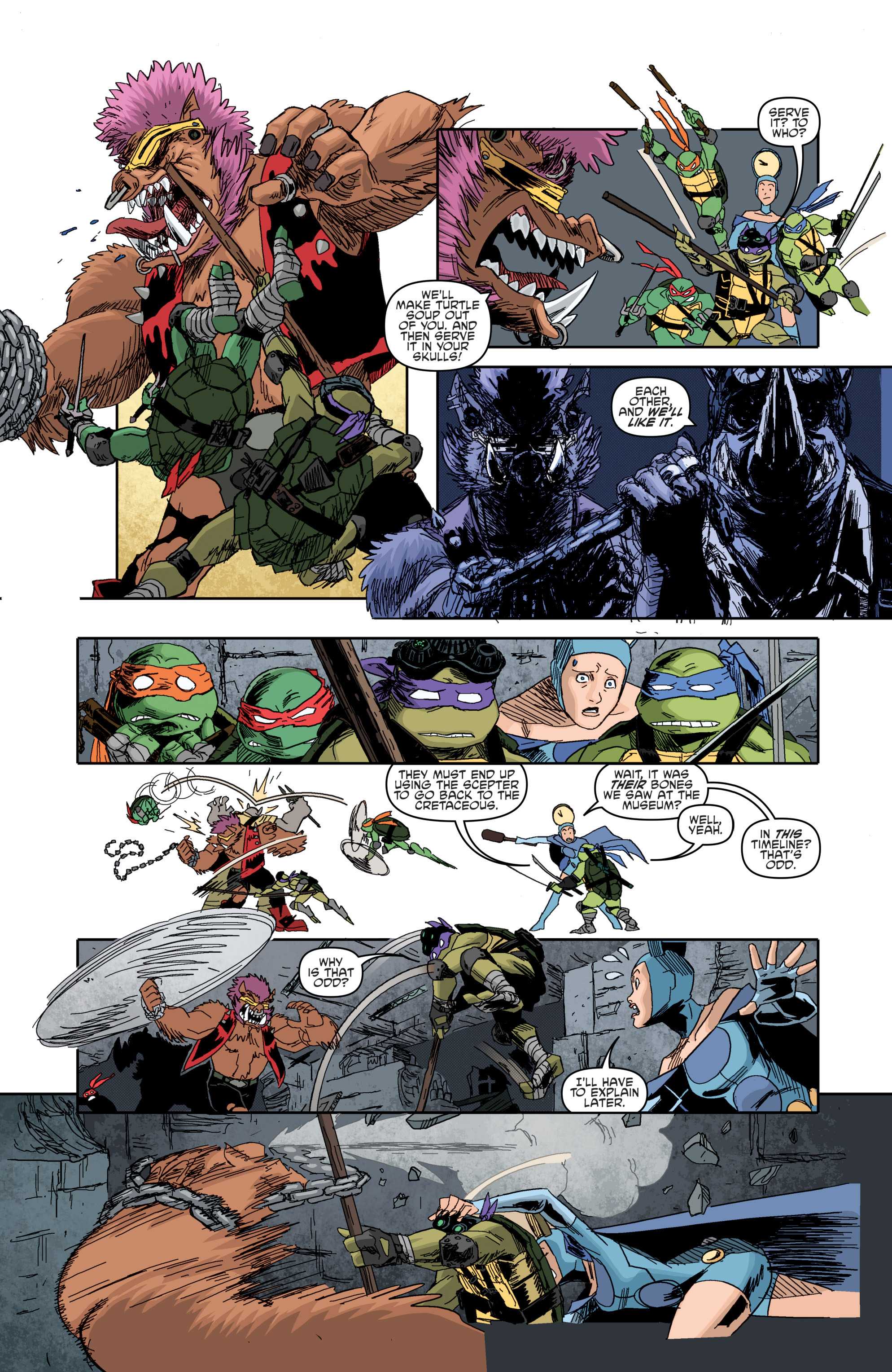 Read online Teenage Mutant Ninja Turtles Bebop & Rocksteady Destroy Everything comic -  Issue #1 - 18