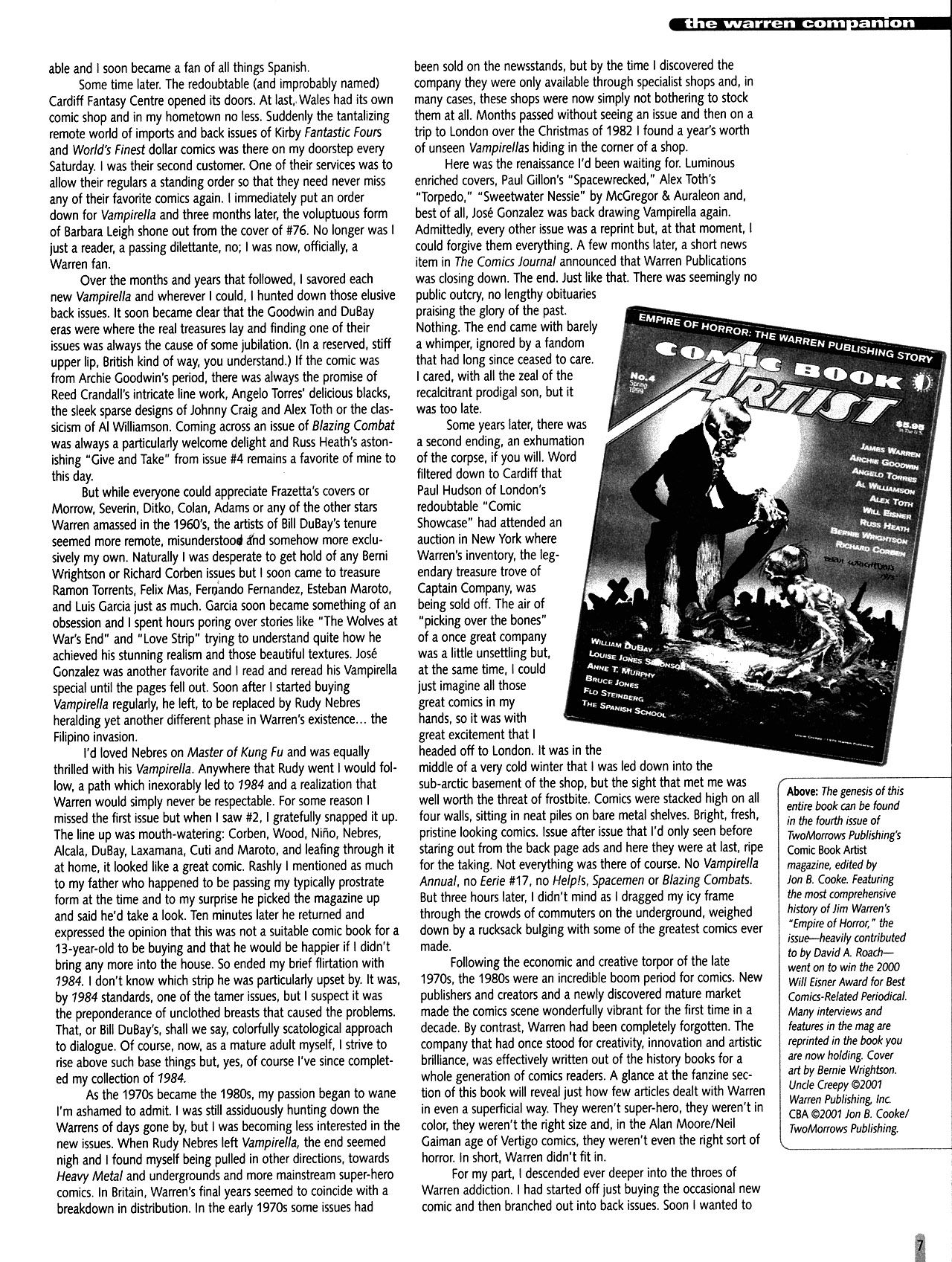 Read online Warren Companion comic -  Issue # TPB (Part 1) - 7