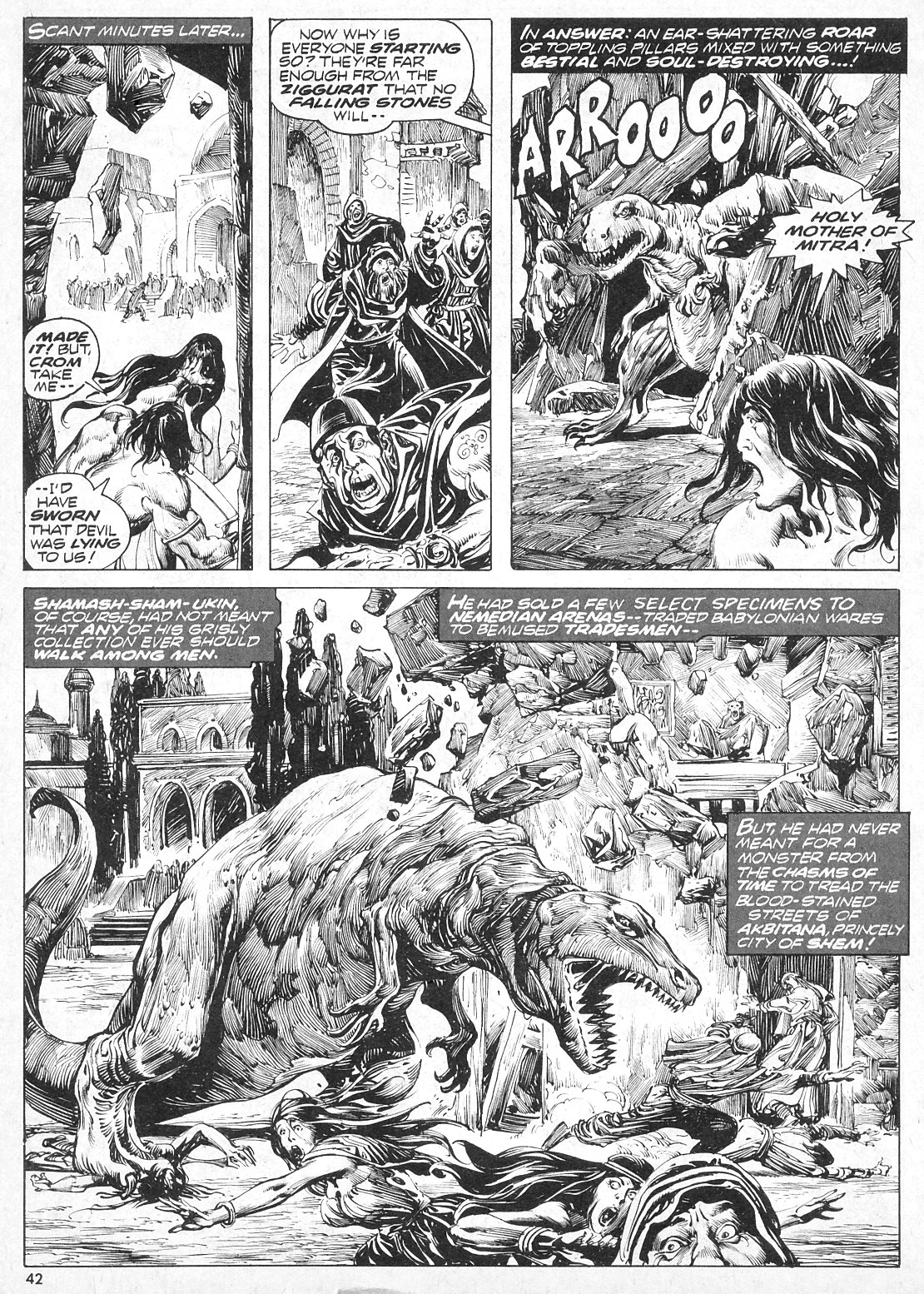 Read online The Savage Sword Of Conan comic -  Issue #7 - 42