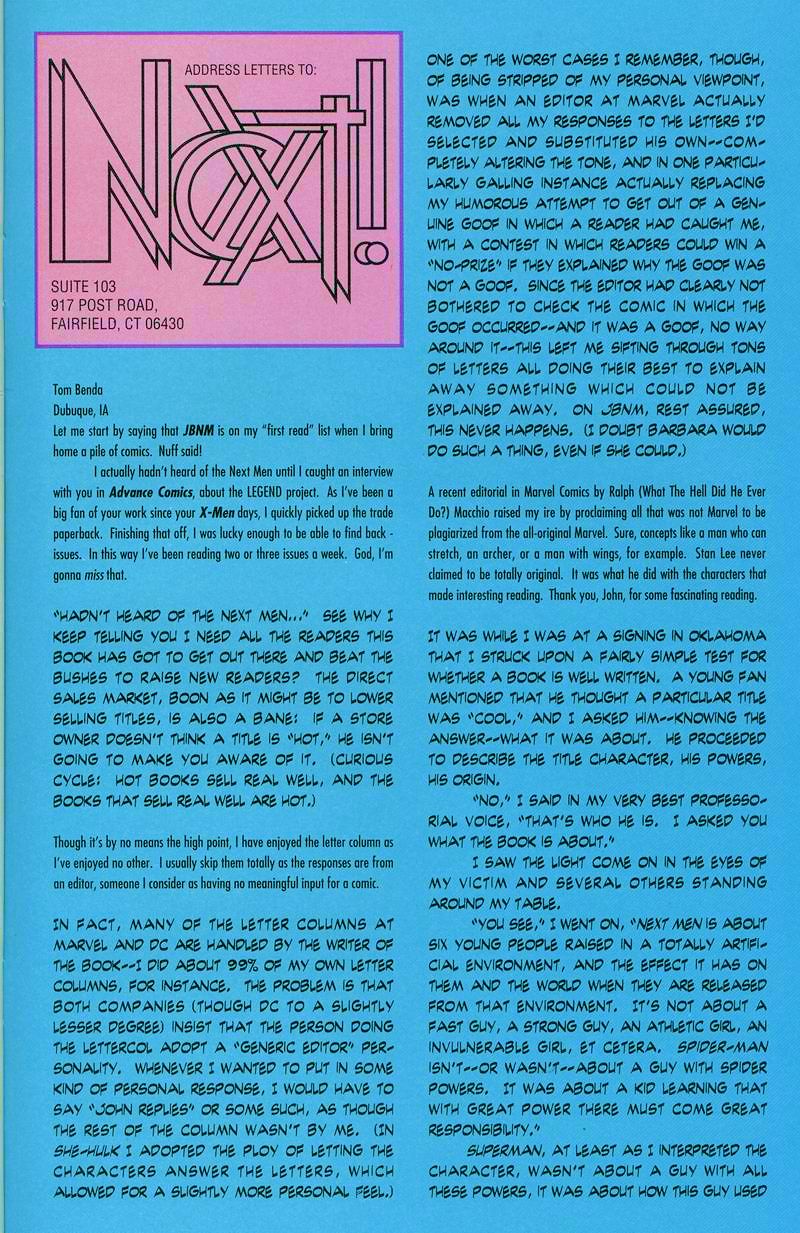 Read online John Byrne's Next Men (1992) comic -  Issue #28 - 27