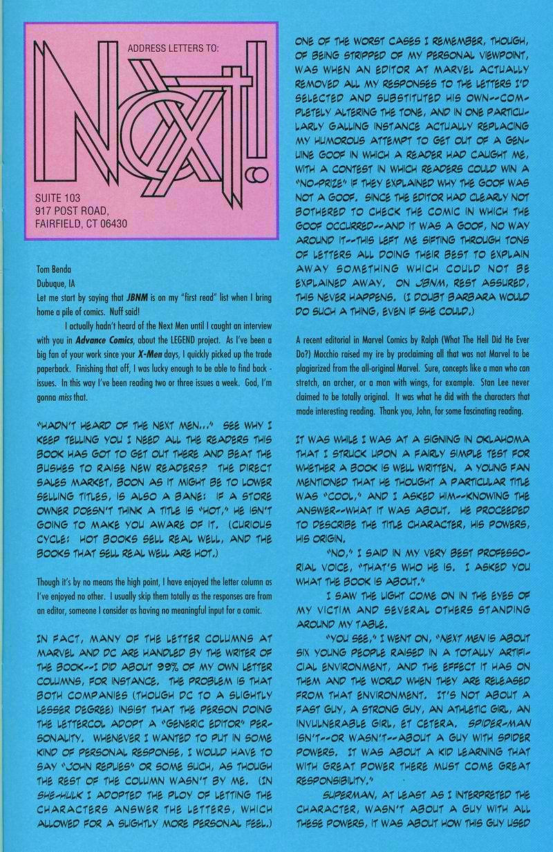 Read online John Byrne's Next Men (1992) comic -  Issue #28 - 27