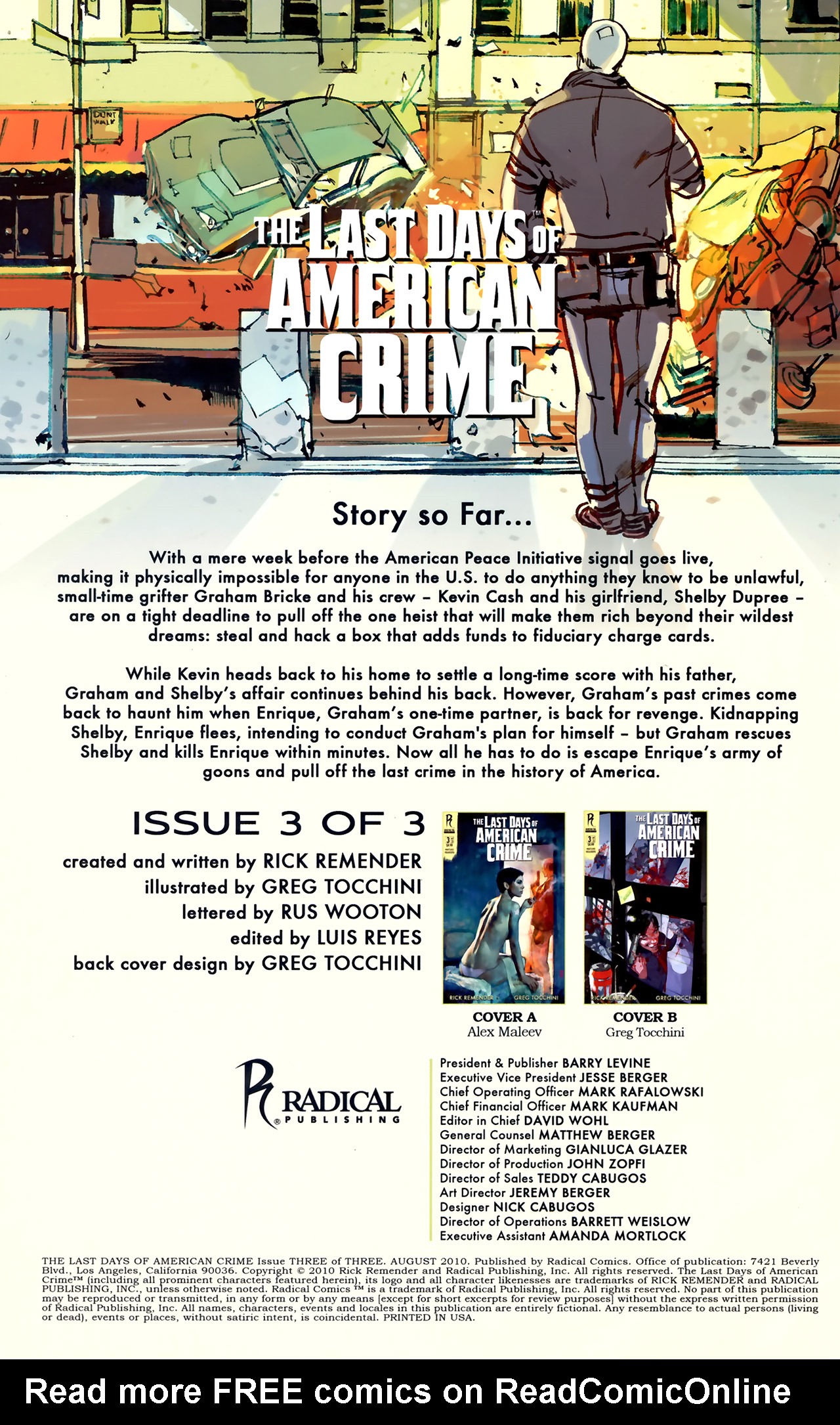 Read online The Last Days of American Crime comic -  Issue #3 - 3