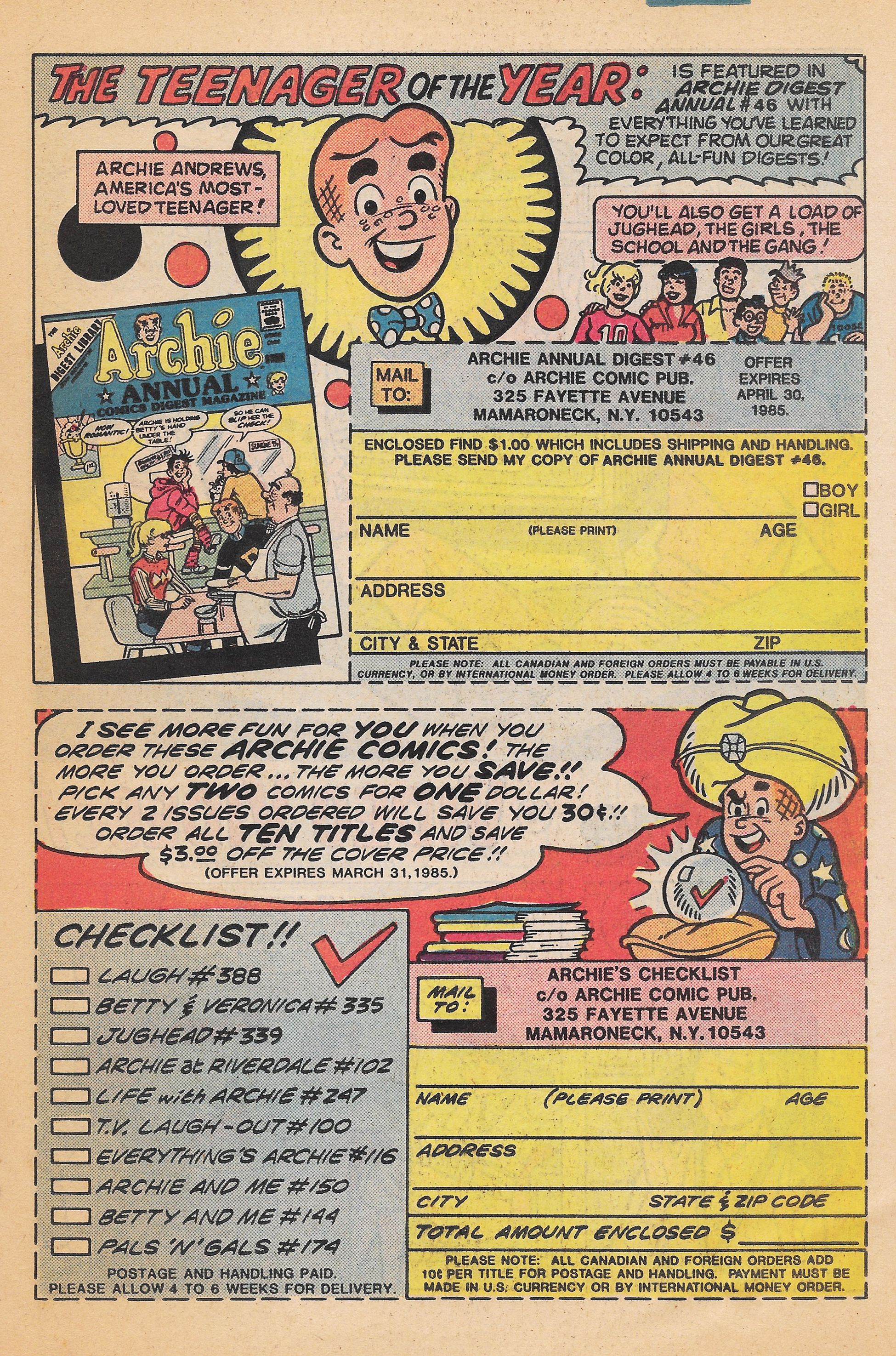 Read online Archie's Pals 'N' Gals (1952) comic -  Issue #174 - 19