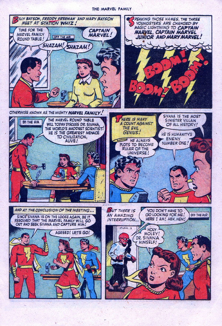 Read online The Marvel Family comic -  Issue #34 - 5