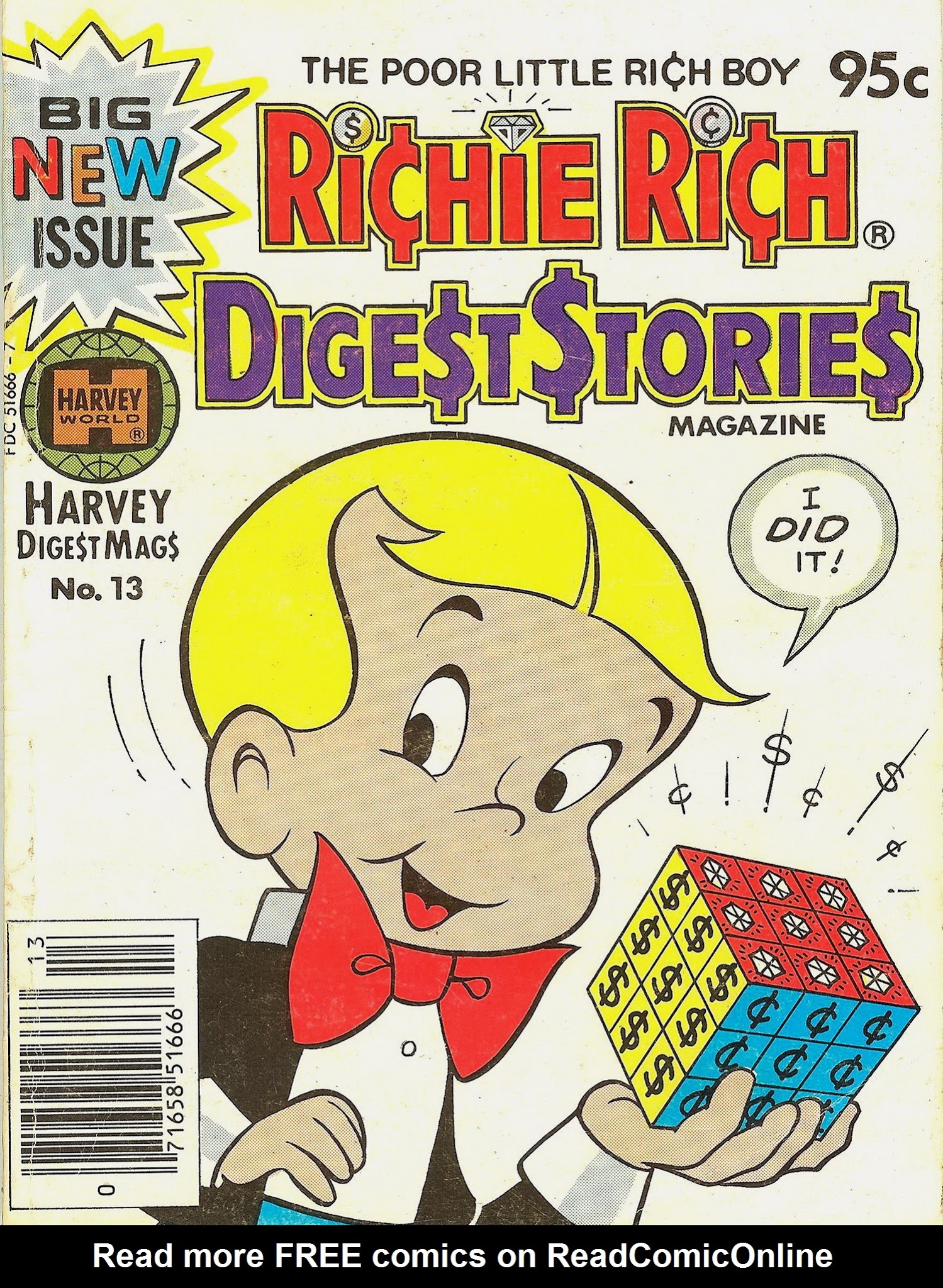 Read online Richie Rich Digest Stories comic -  Issue #13 - 1