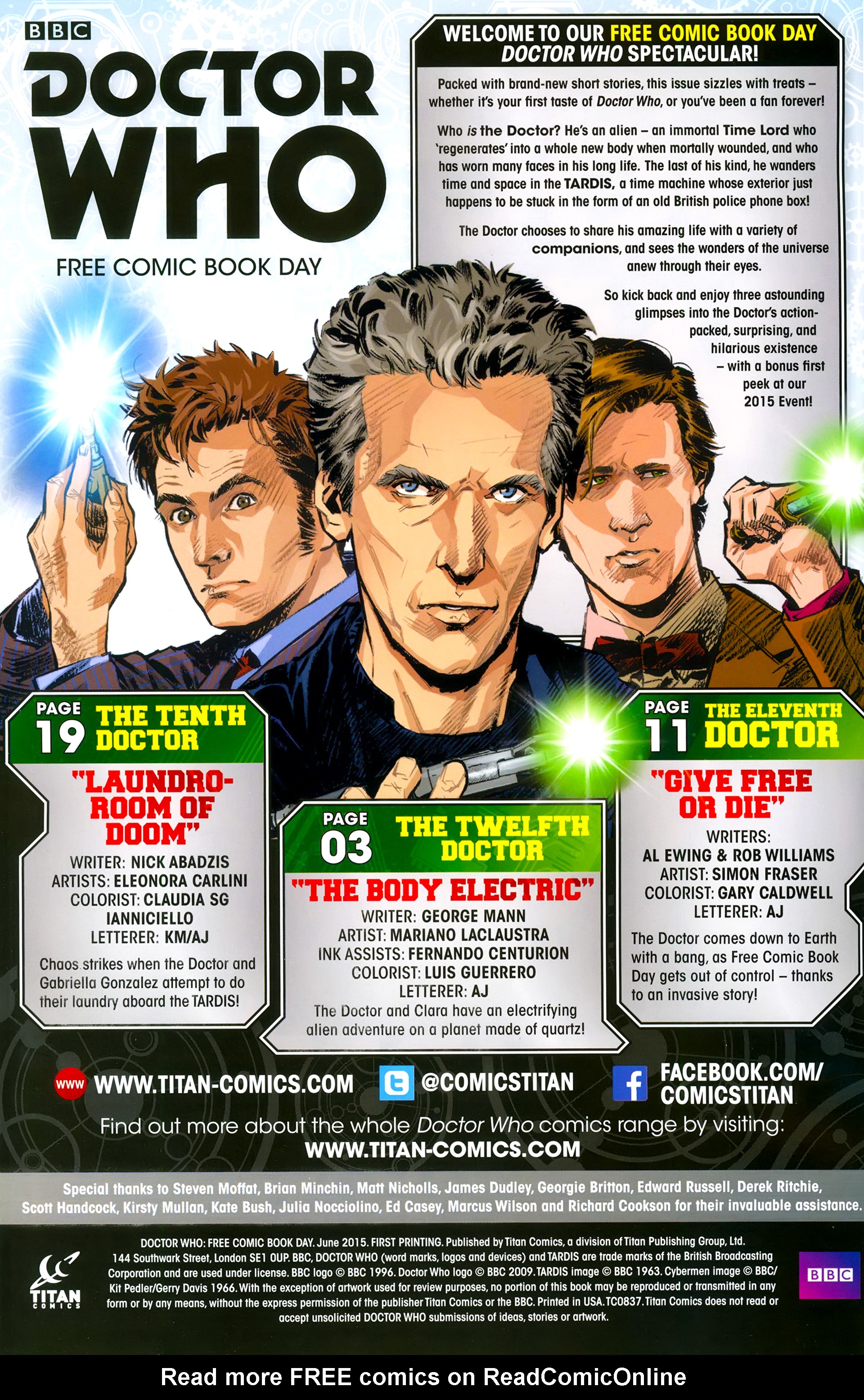 Read online Free Comic Book Day 2015 comic -  Issue # Doctor Who - 2