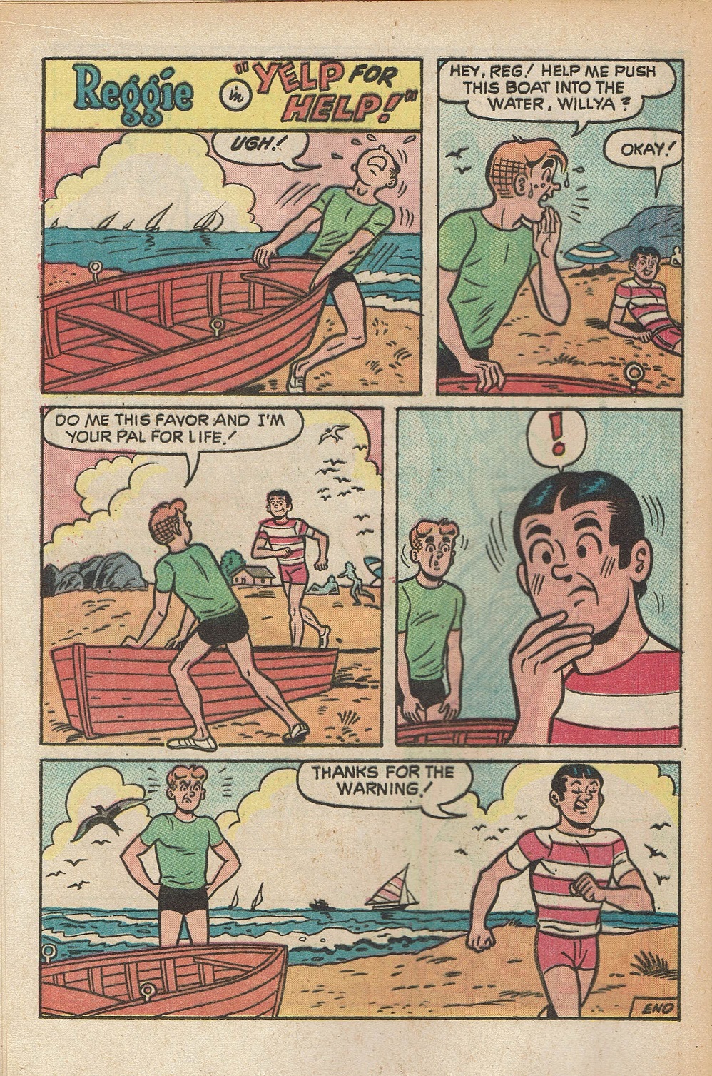 Read online Reggie and Me (1966) comic -  Issue #58 - 16