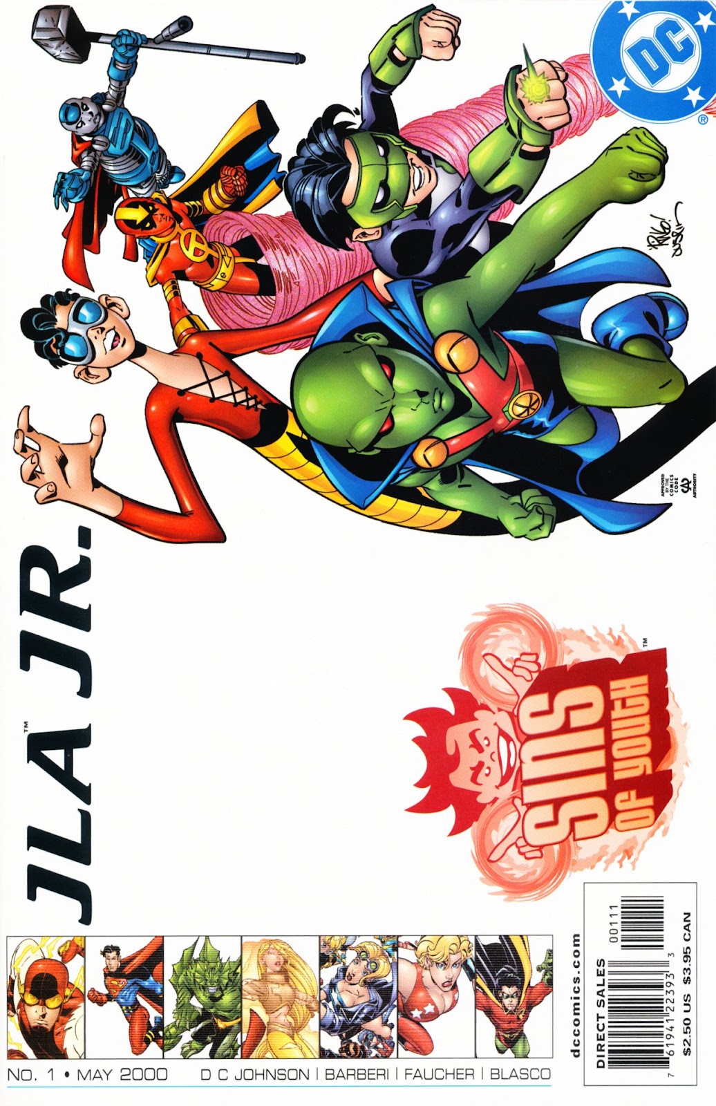 <{ $series->title }} issue JLA Jr. - Page 1