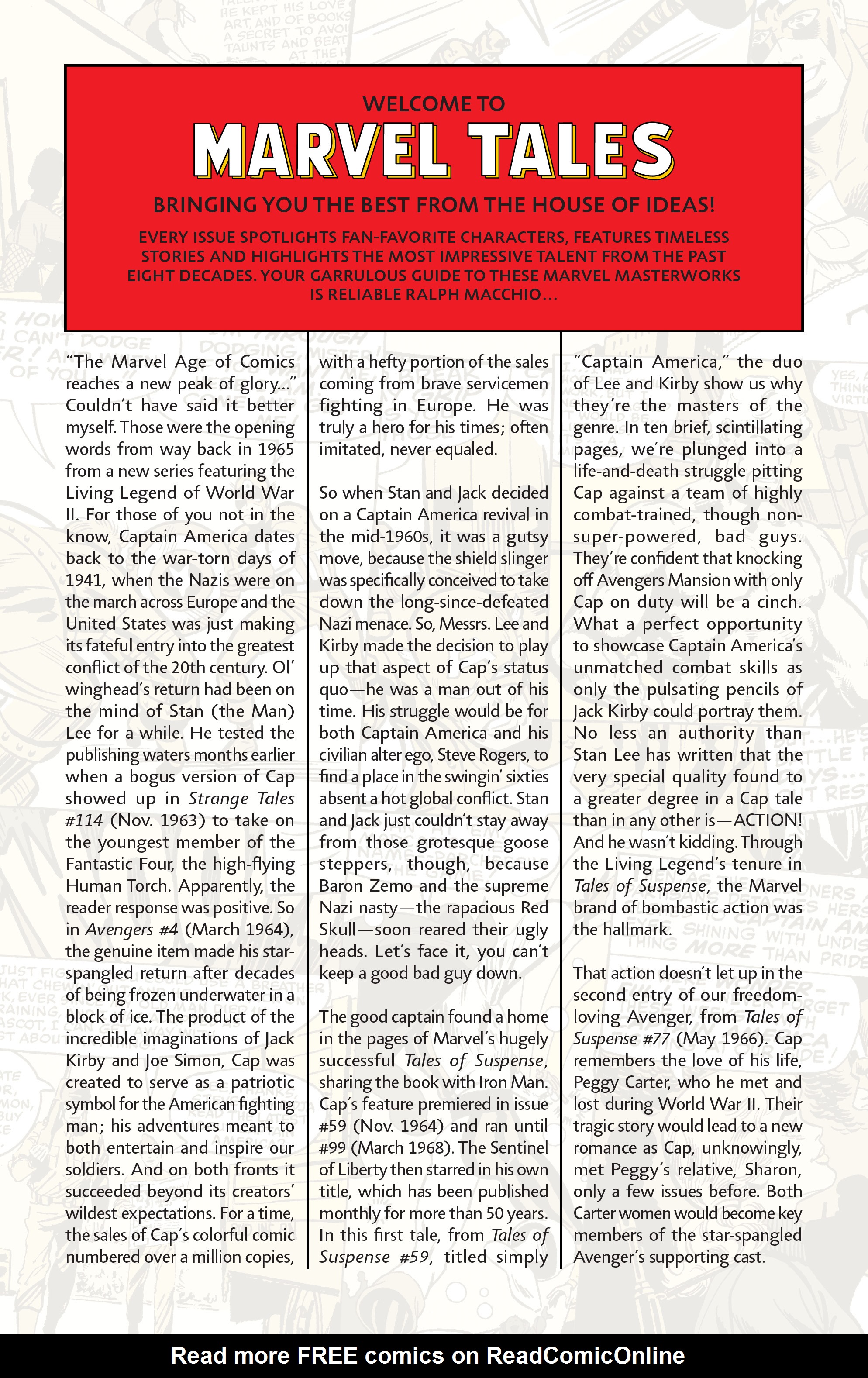 Read online Marvel Tales: Captain America comic -  Issue # Full - 3