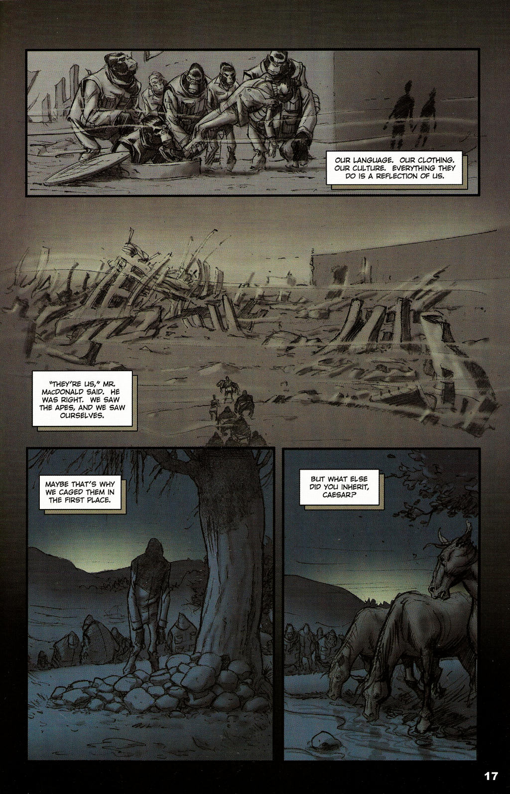 Read online Revolution on the Planet of the Apes comic -  Issue #6 - 17