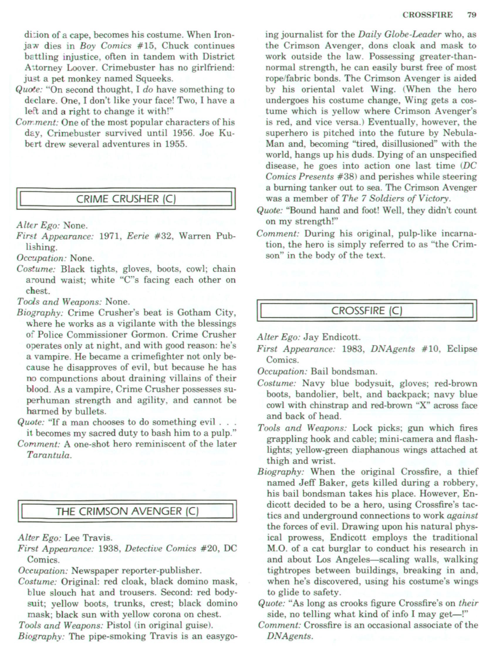 Read online The Encyclopedia of Superheroes comic -  Issue # TPB (Part 1) - 97