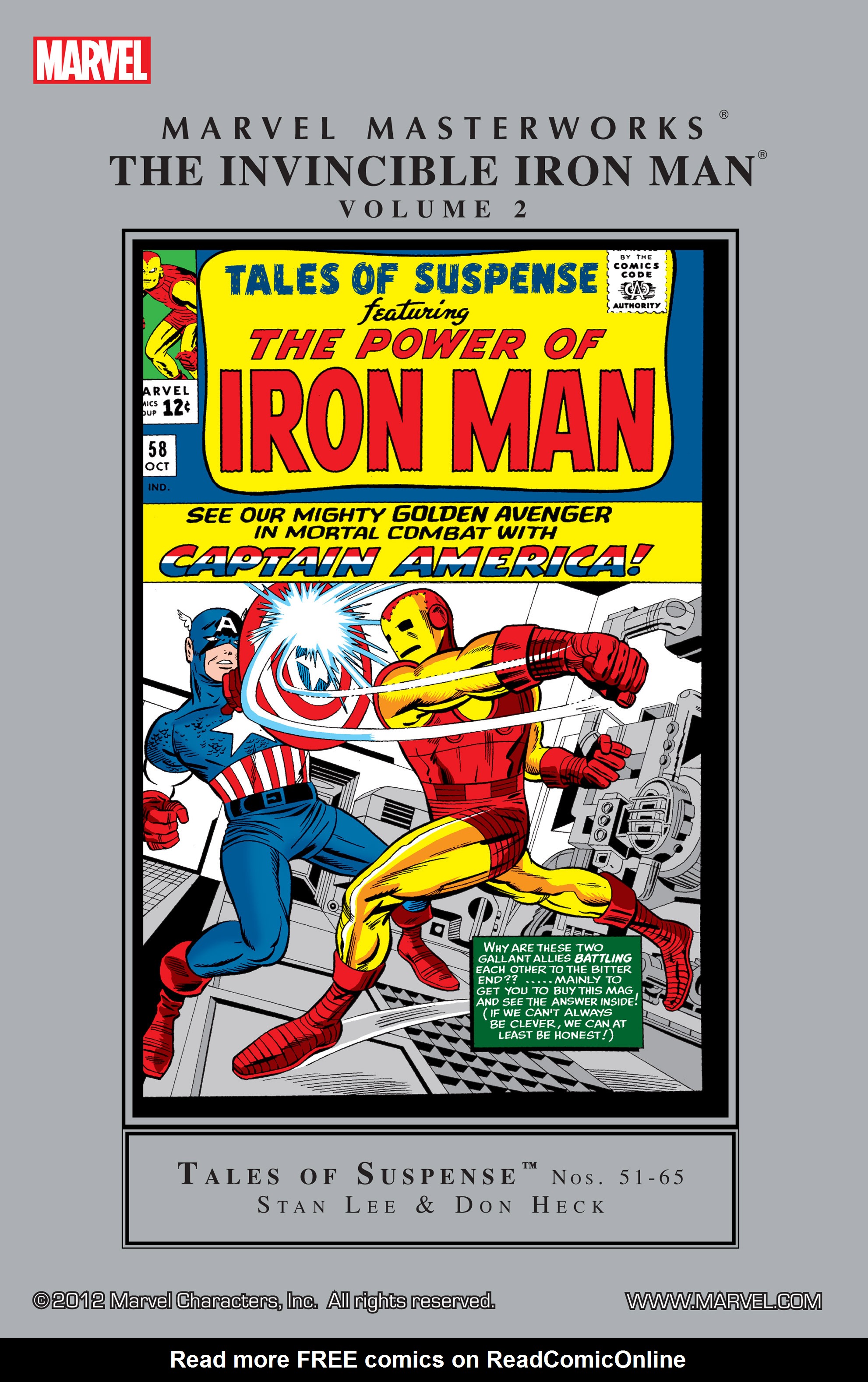 Read online Marvel Masterworks: The Invincible Iron Man comic -  Issue # TPB 2 (Part 1) - 1