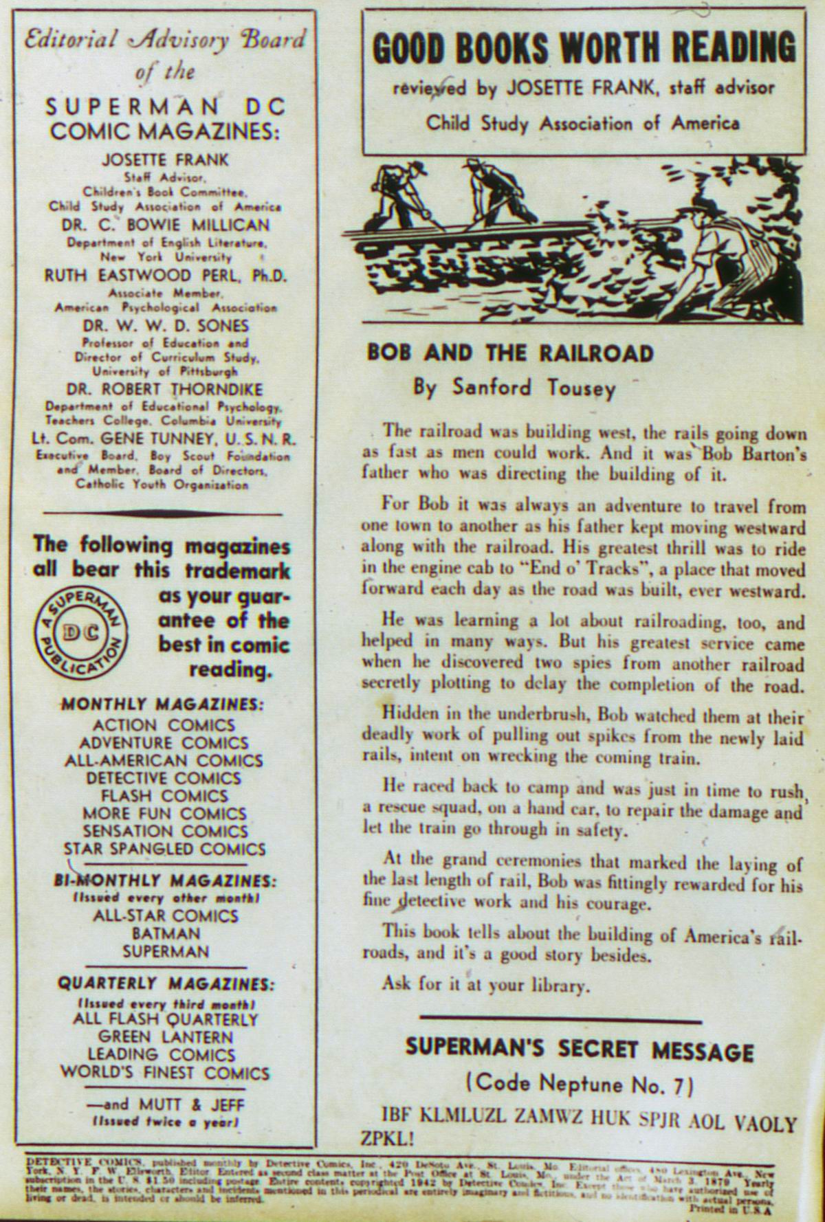 Read online Detective Comics (1937) comic -  Issue #62 - 2