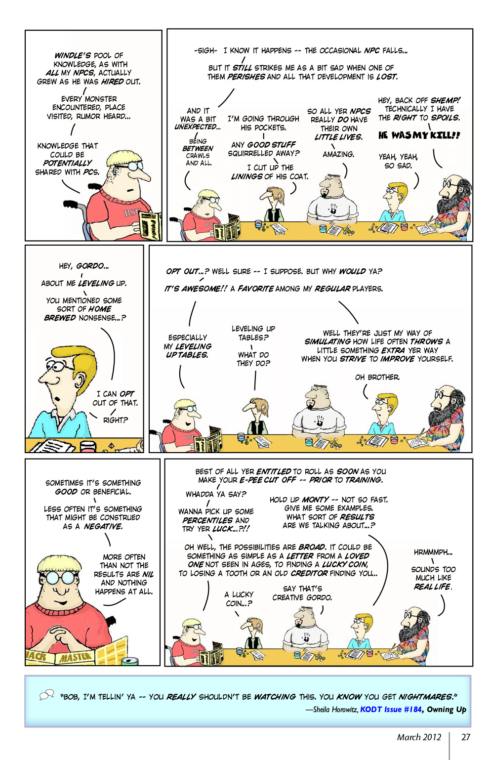 Read online Knights of the Dinner Table comic -  Issue #185 - 29