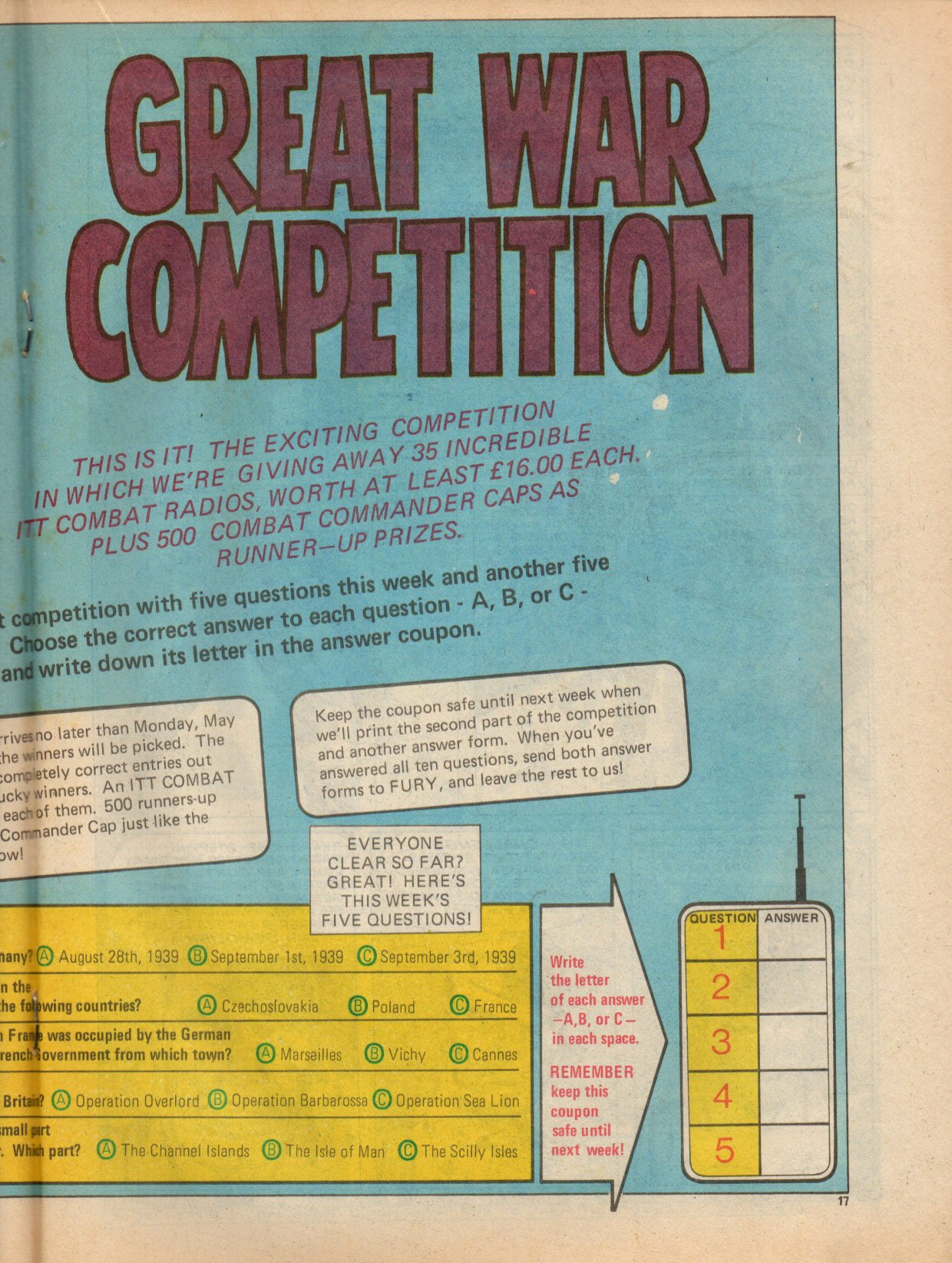 Read online Fury (1977) comic -  Issue #7 - 17