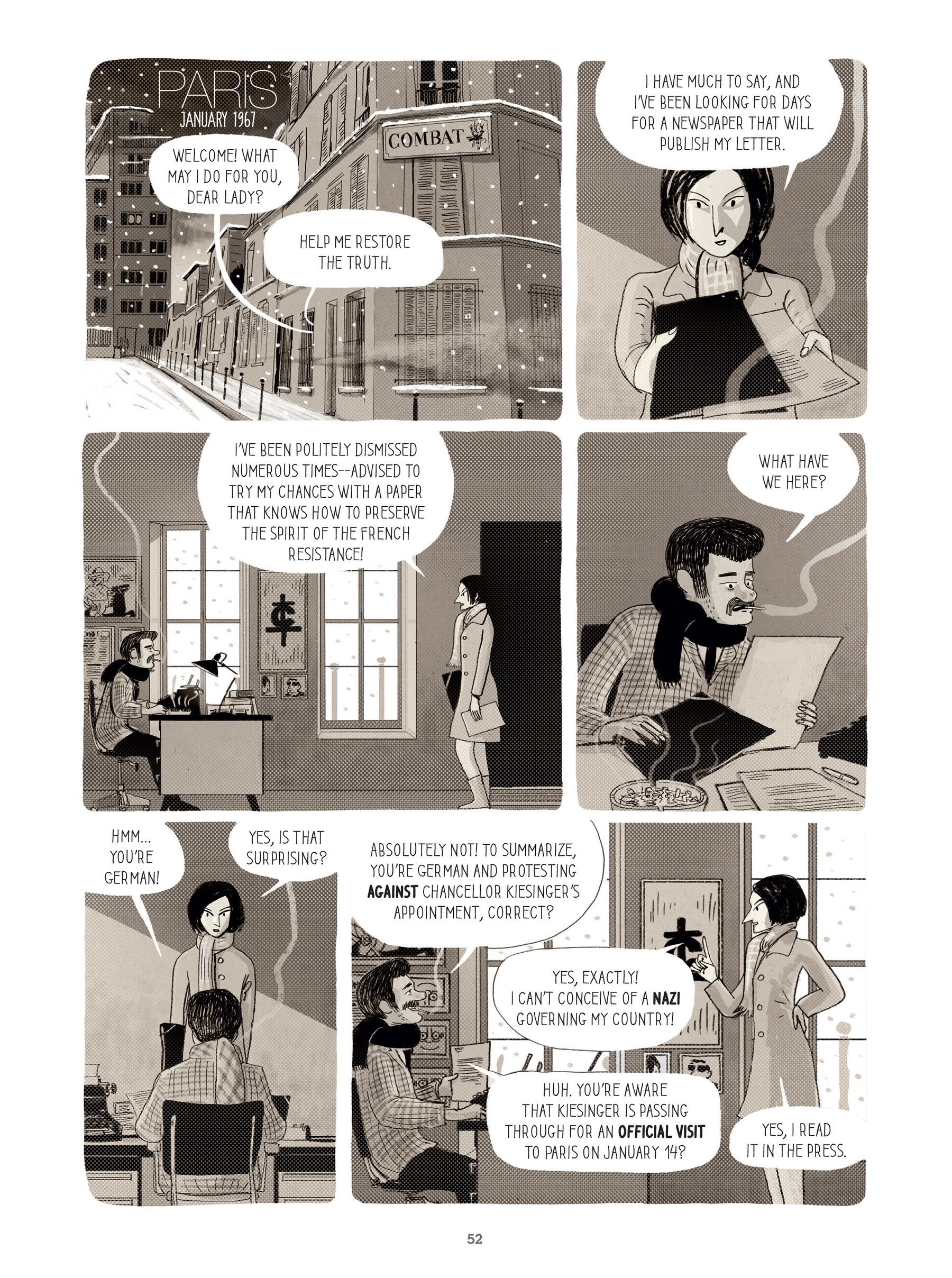 Read online For Justice: The Serge & Beate Klarsfeld Story comic -  Issue # TPB (Part 1) - 52