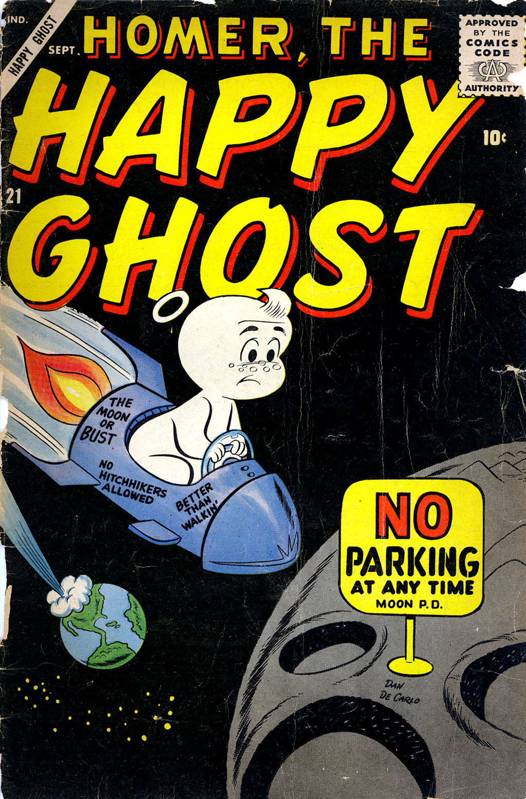 Read online Homer, the Happy Ghost comic -  Issue #21 - 1