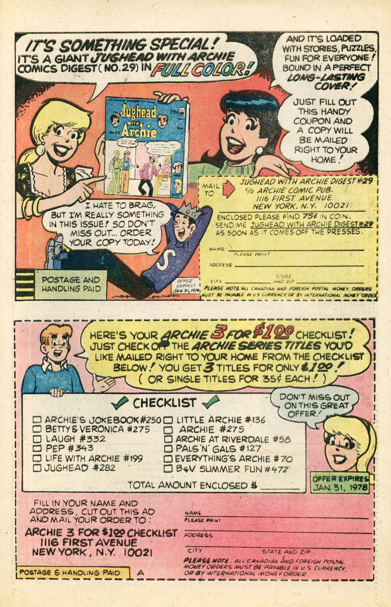 Read online Jughead's Jokes comic -  Issue #61 - 27