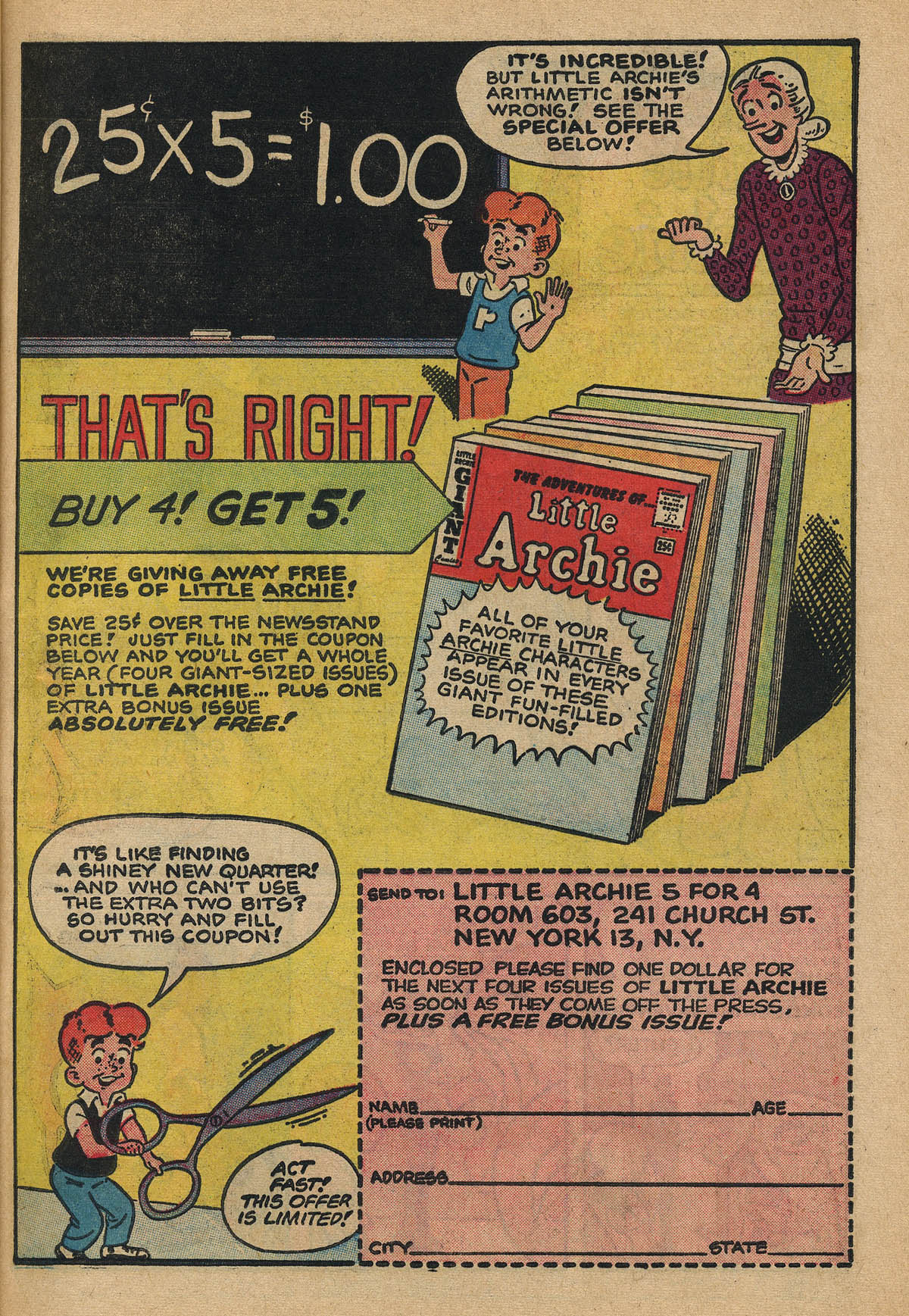 Read online The Adventures of Little Archie comic -  Issue #34 - 17