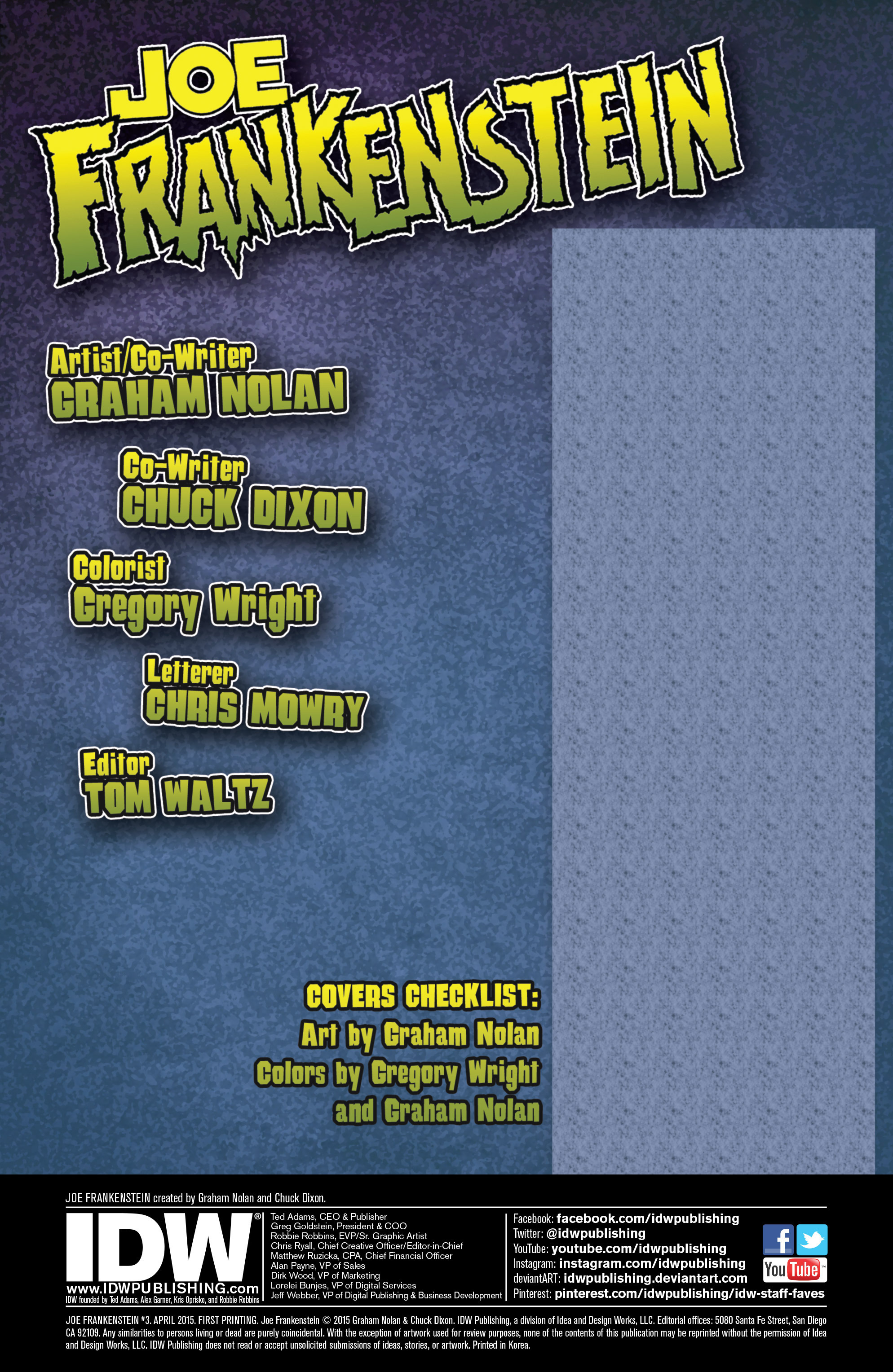 Read online Joe Frankenstein comic -  Issue #3 - 2