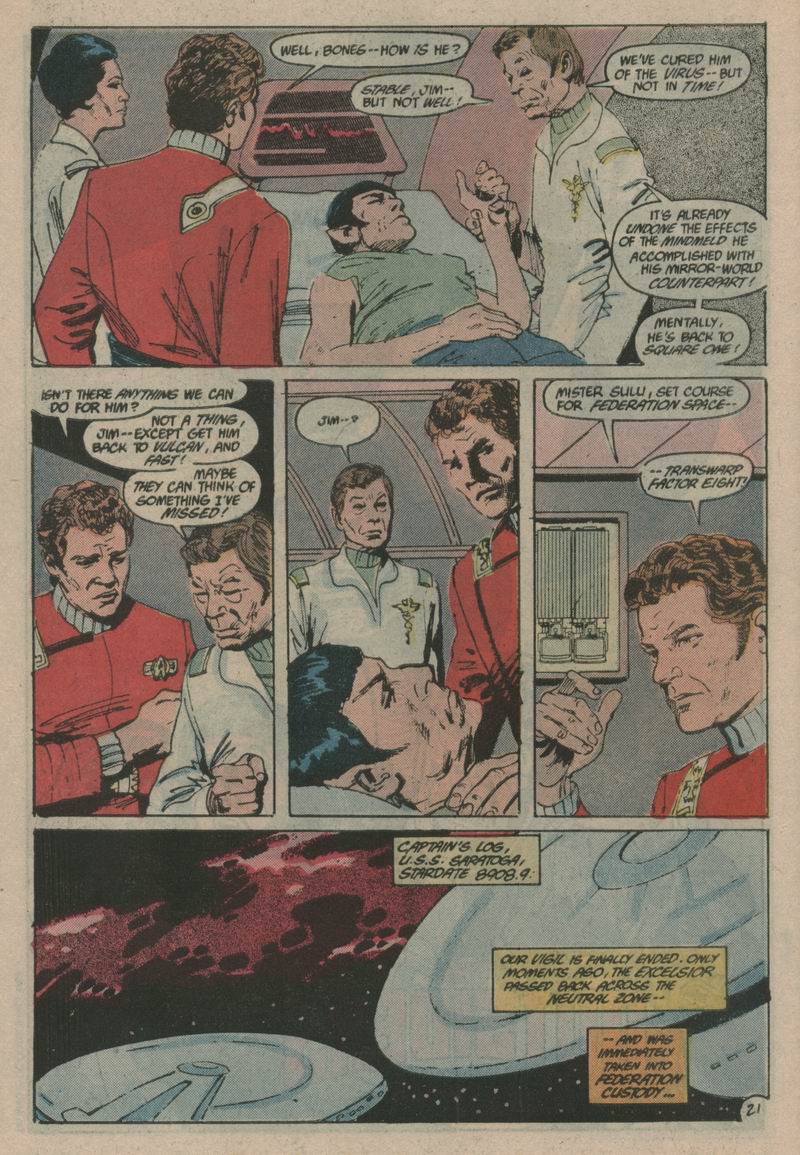 Read online Star Trek (1984) comic -  Issue #36 - 22