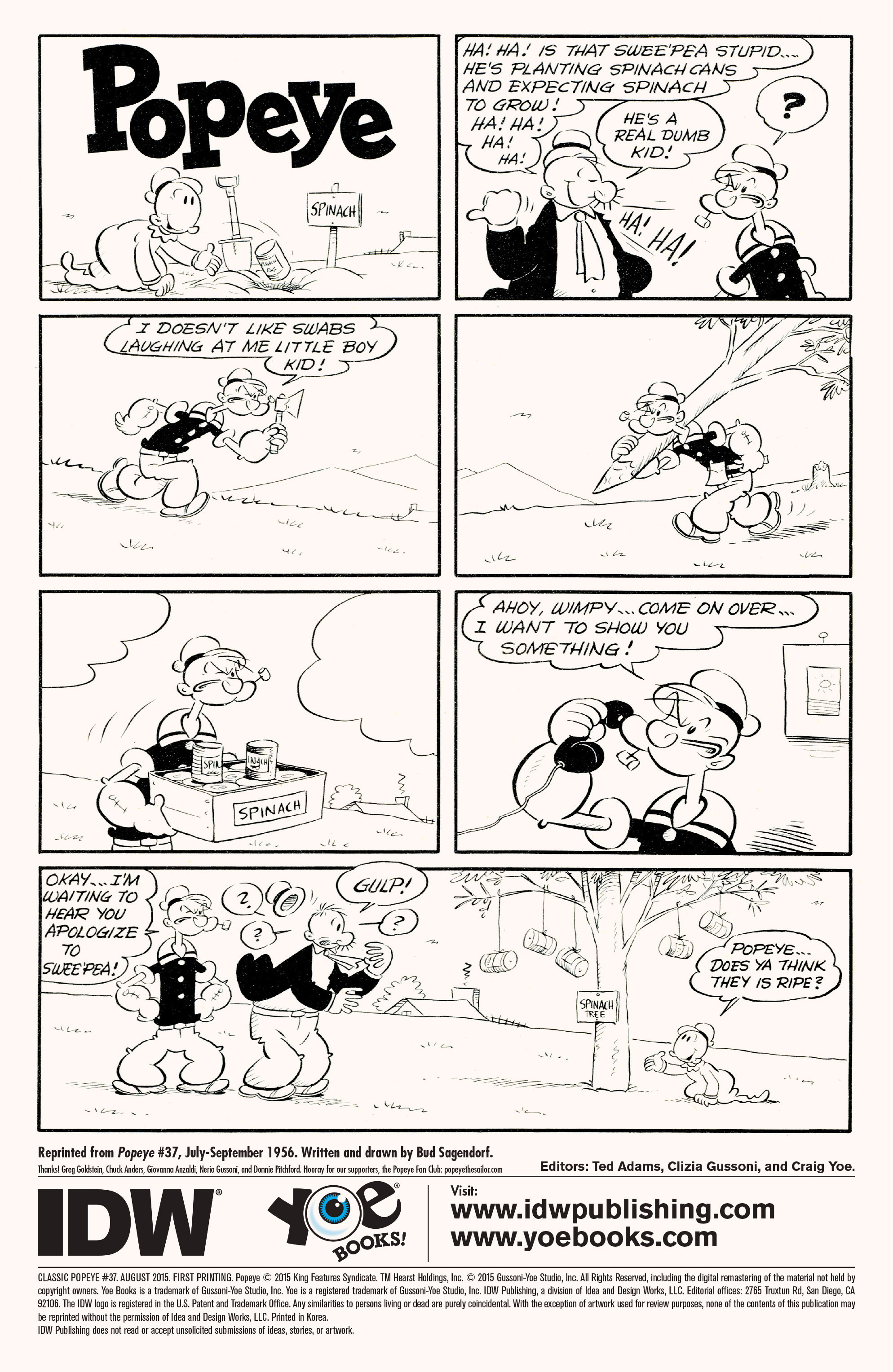 Read online Classic Popeye comic -  Issue #37 - 2