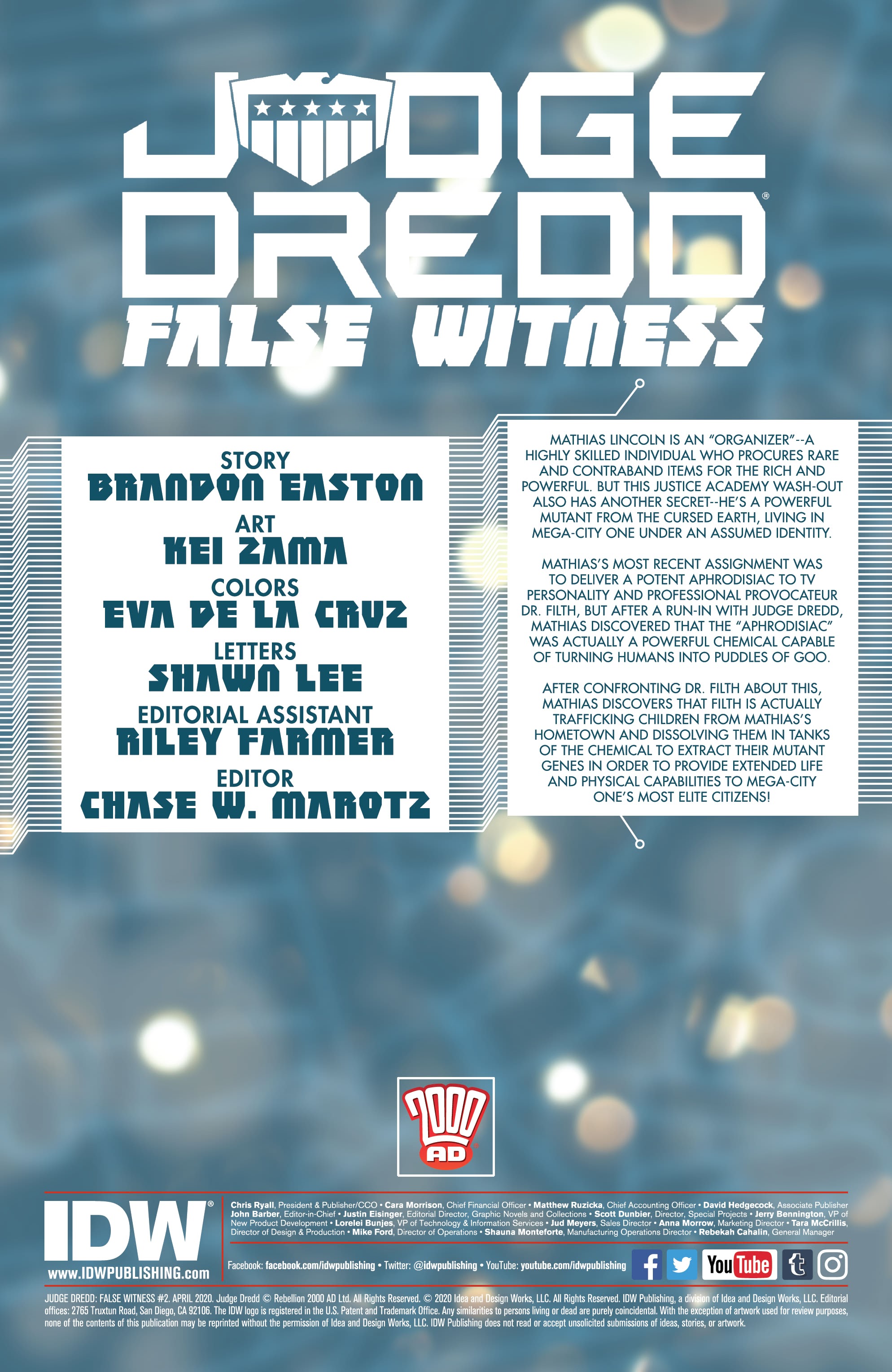 Read online Judge Dredd: False Witness comic -  Issue #2 - 2