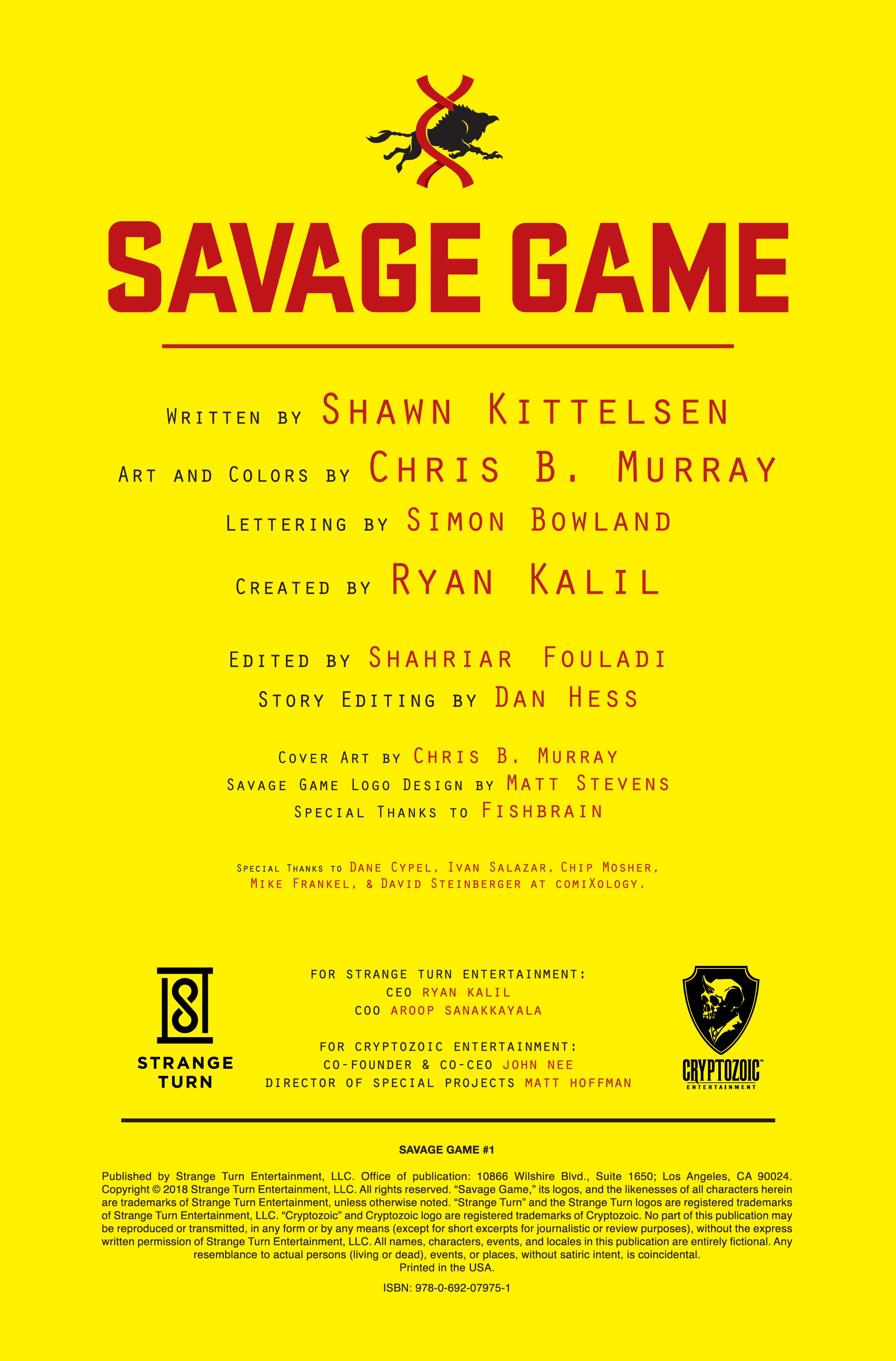 Read online Savage Game comic -  Issue # Full - 2