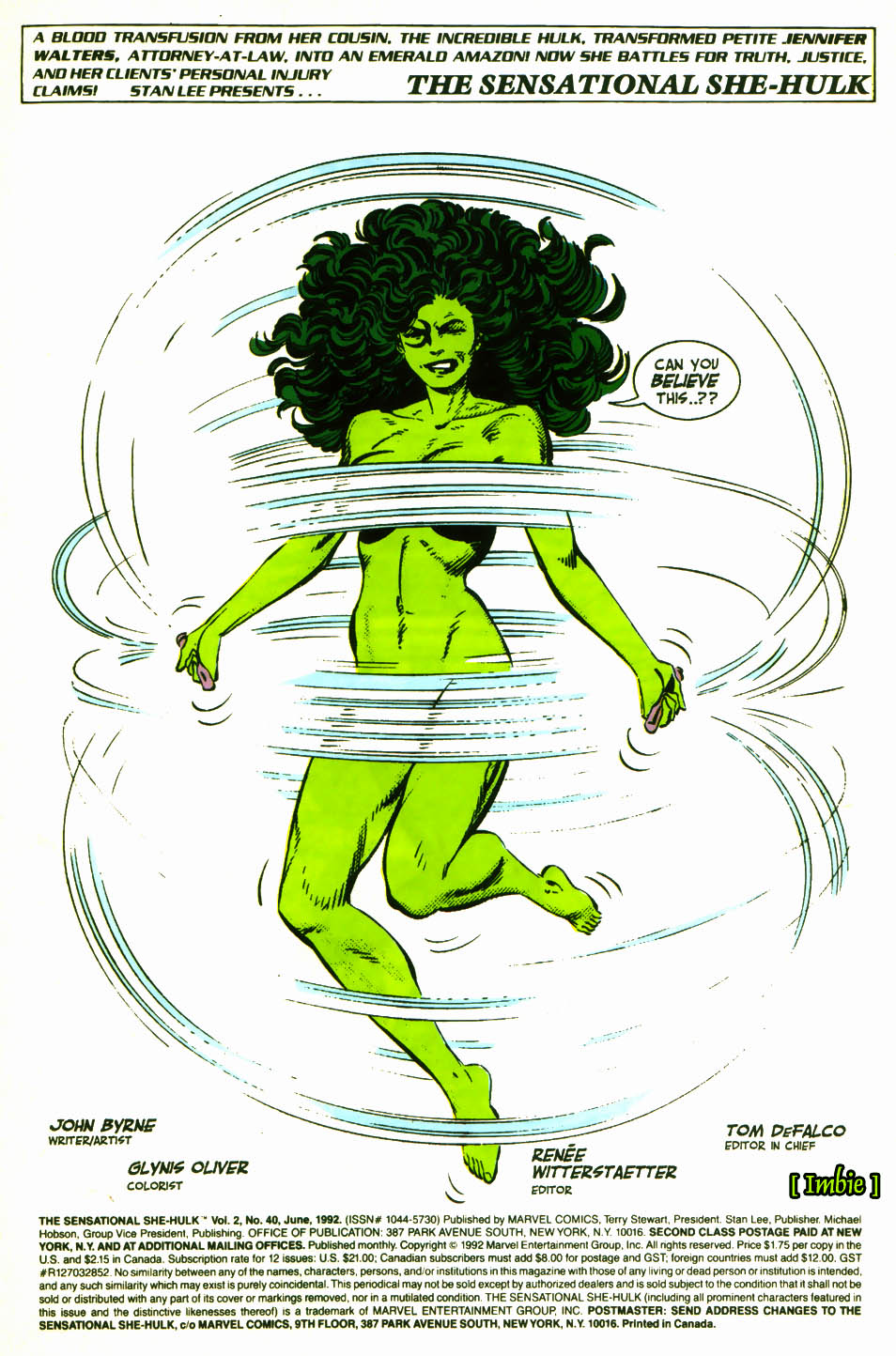 Read online The Sensational She-Hulk comic -  Issue #40 - 2