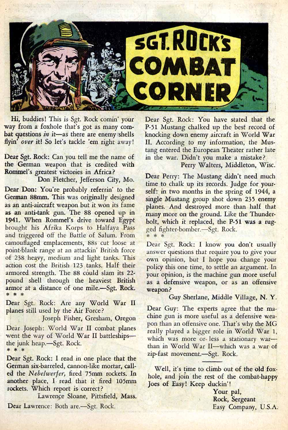 Read online Our Army at War (1952) comic -  Issue #137 - 22