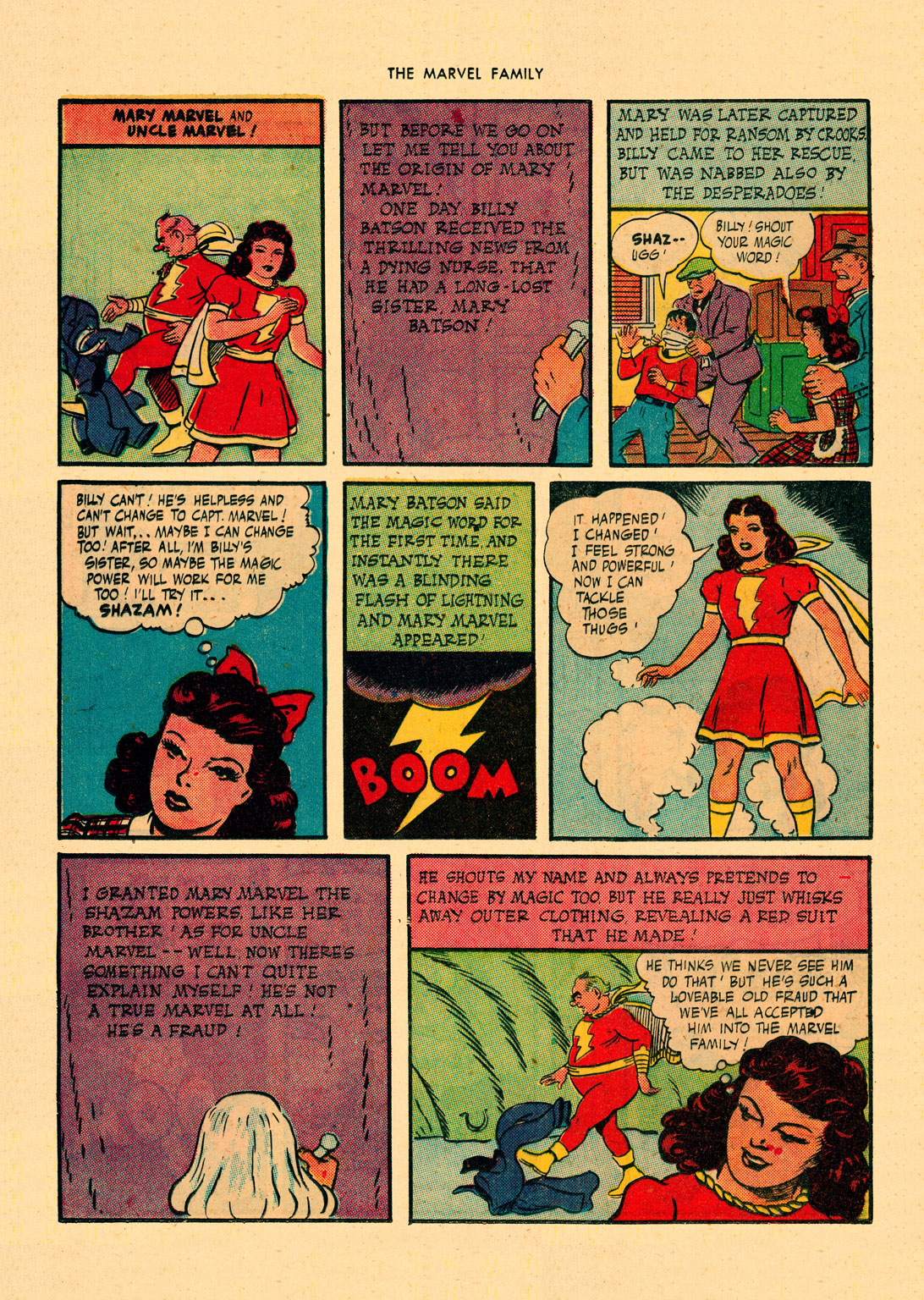 Read online The Marvel Family comic -  Issue #1 - 16
