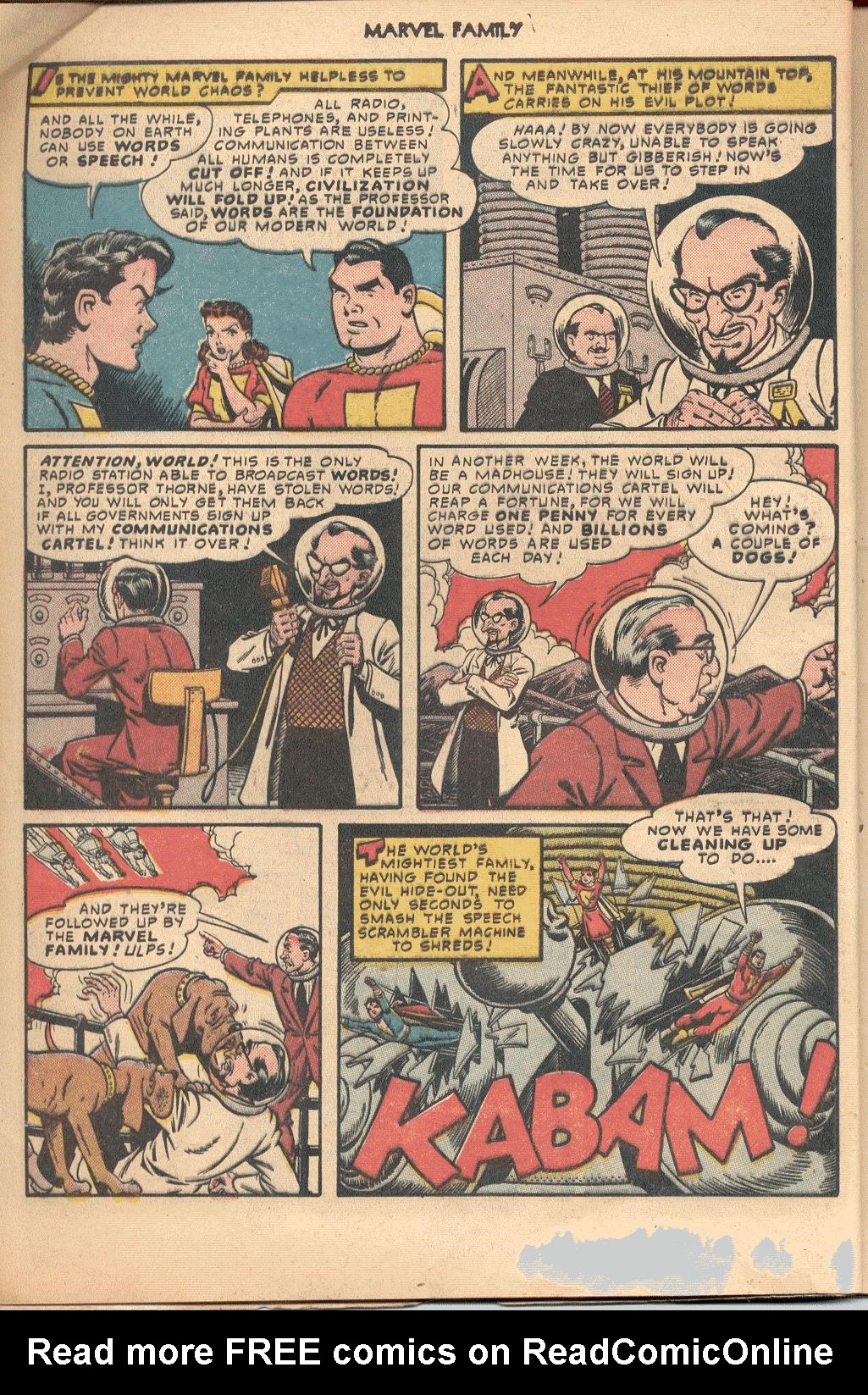 Read online The Marvel Family comic -  Issue #50 - 13