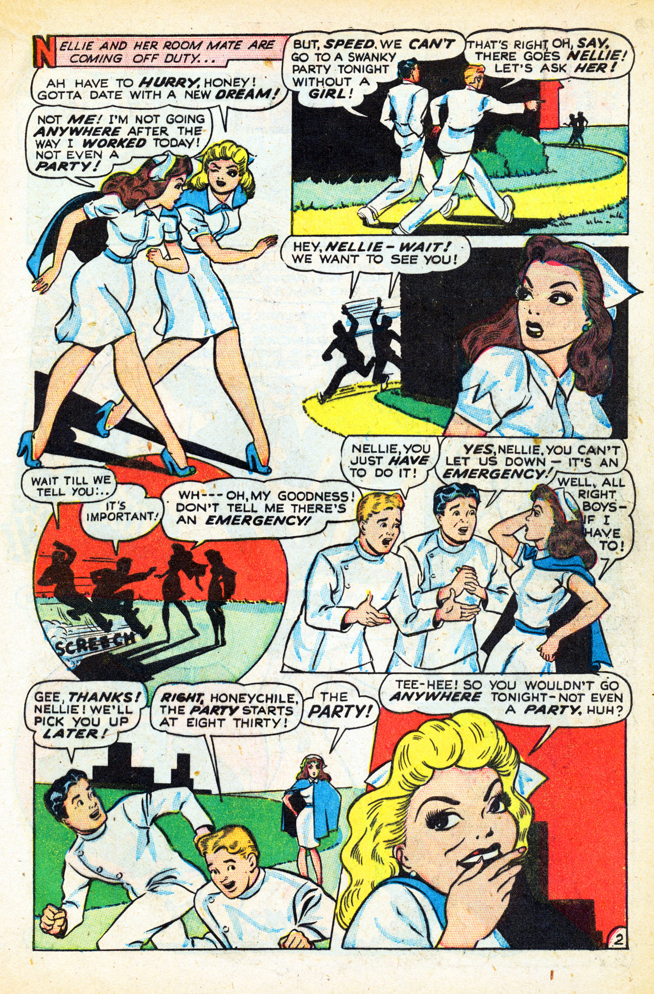 Read online Nellie The Nurse (1945) comic -  Issue #12 - 13