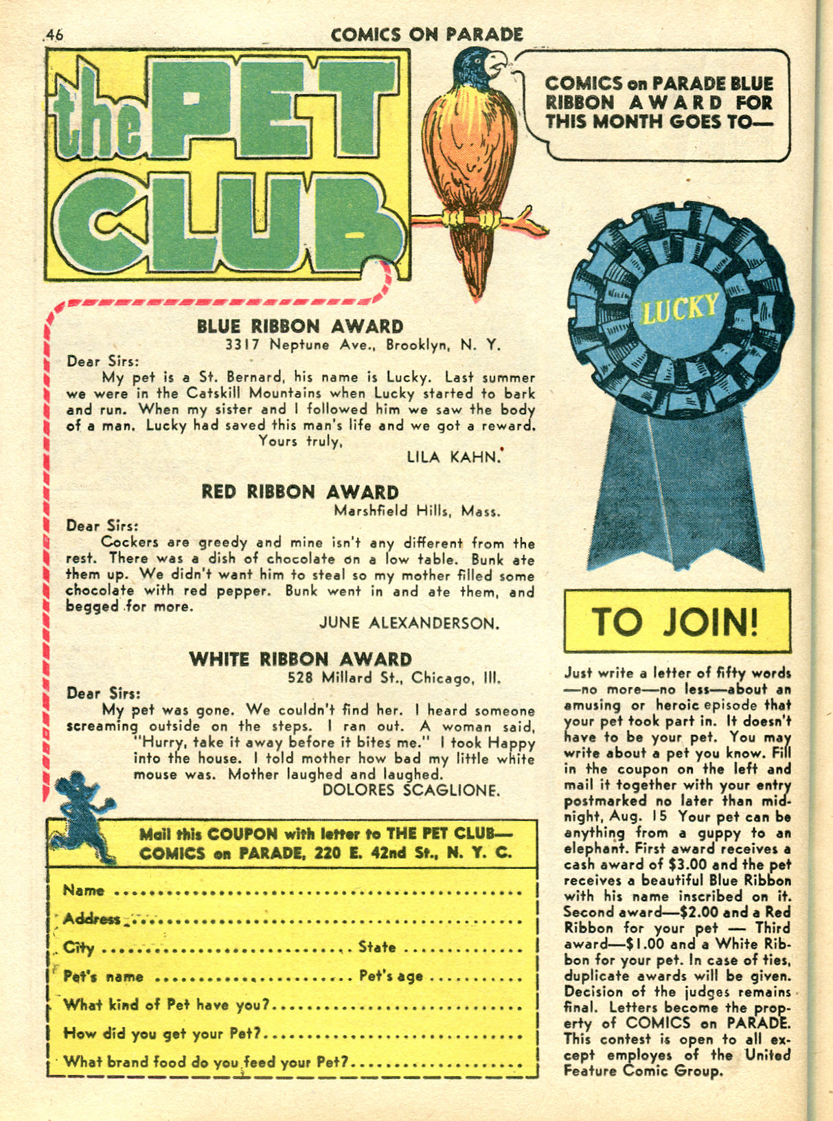 Read online Comics on Parade comic -  Issue #17 - 47