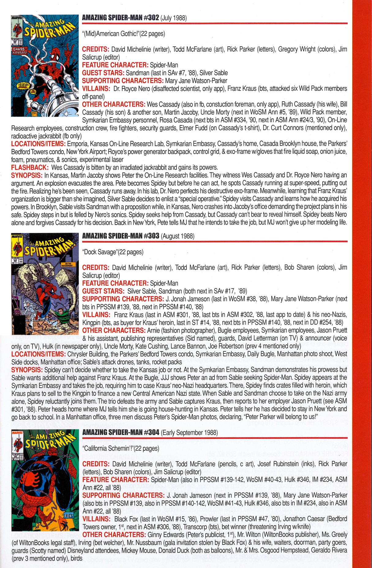 Read online Official Index to the Marvel Universe comic -  Issue #7 - 11