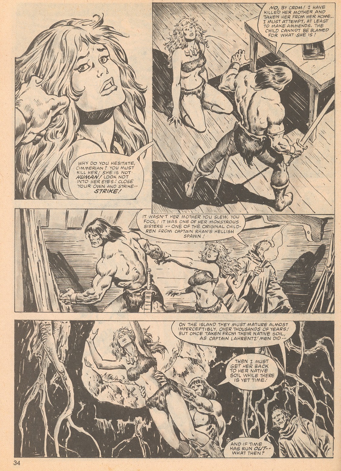 Read online The Savage Sword Of Conan comic -  Issue #64 - 34