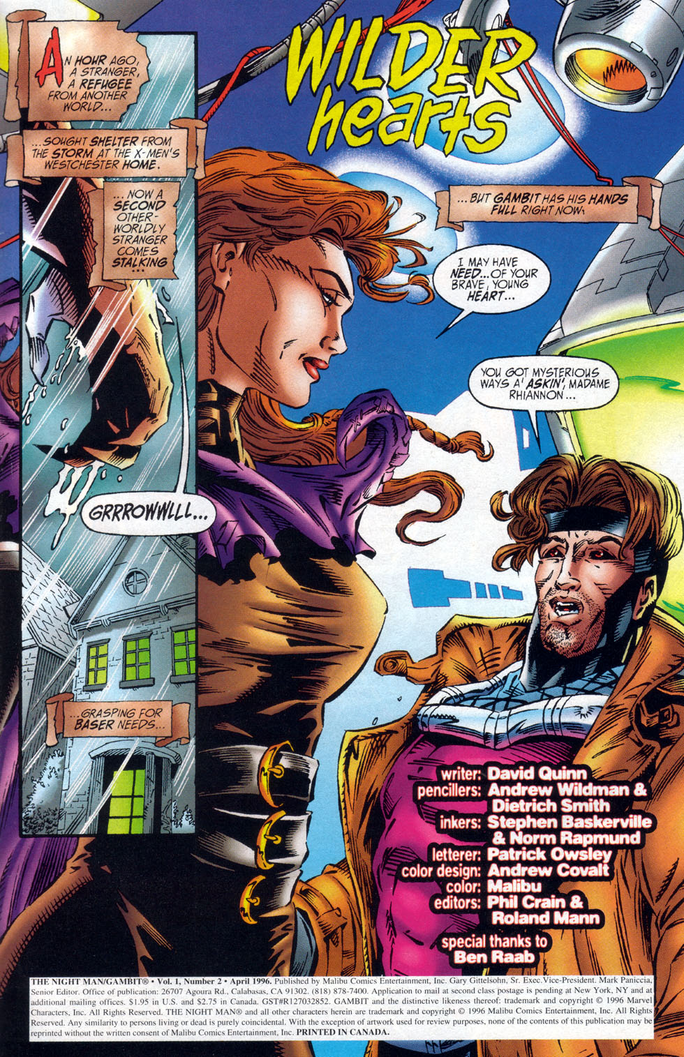 Read online The Night Man/Gambit comic -  Issue #2 - 2