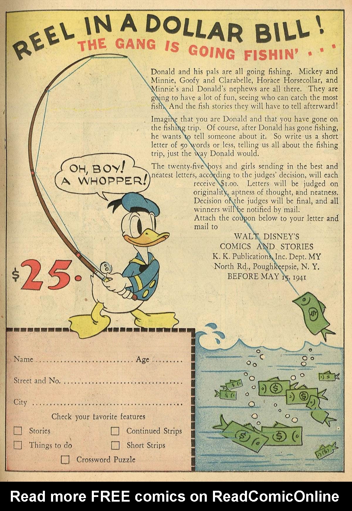 Read online Walt Disney's Comics and Stories comic -  Issue #8 - 37