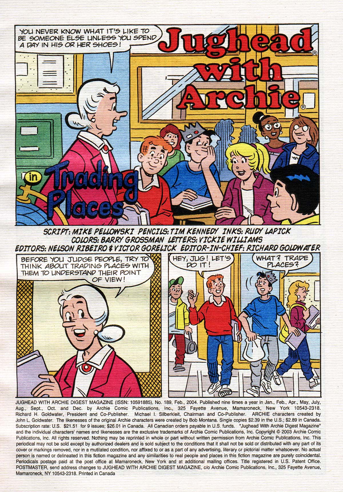 Read online Jughead with Archie Digest Magazine comic -  Issue #189 - 2
