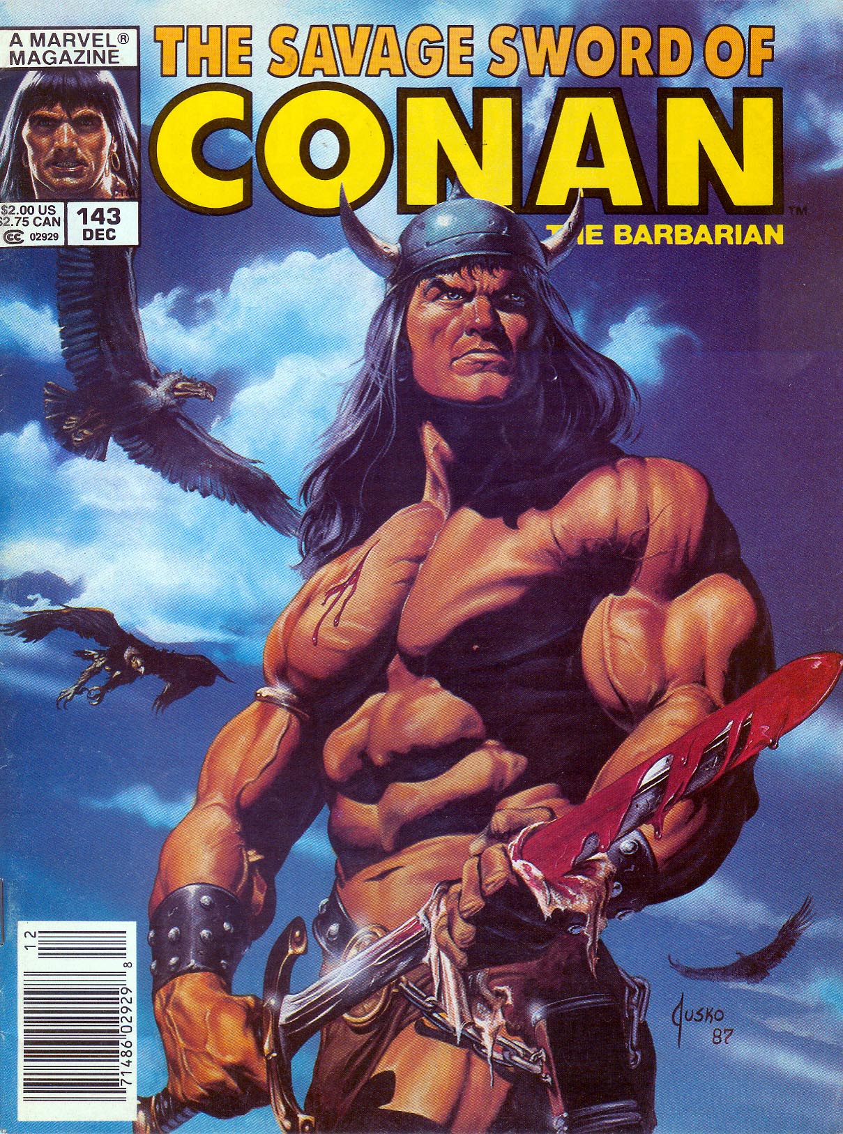Read online The Savage Sword Of Conan comic -  Issue #143 - 1