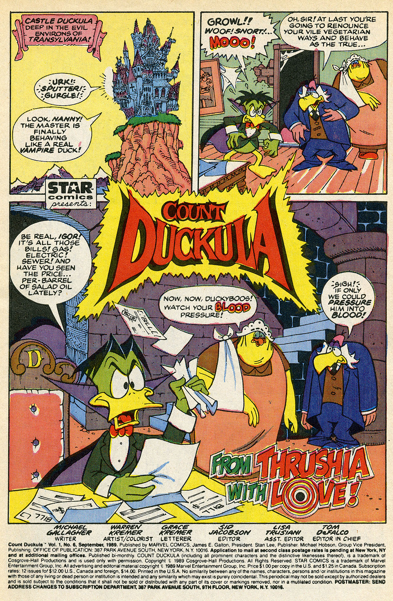 Read online Count Duckula comic -  Issue #6 - 3