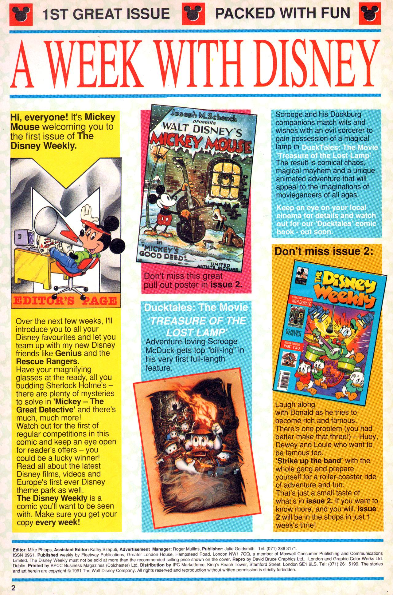 Read online The Disney Weekly comic -  Issue # Full - 2