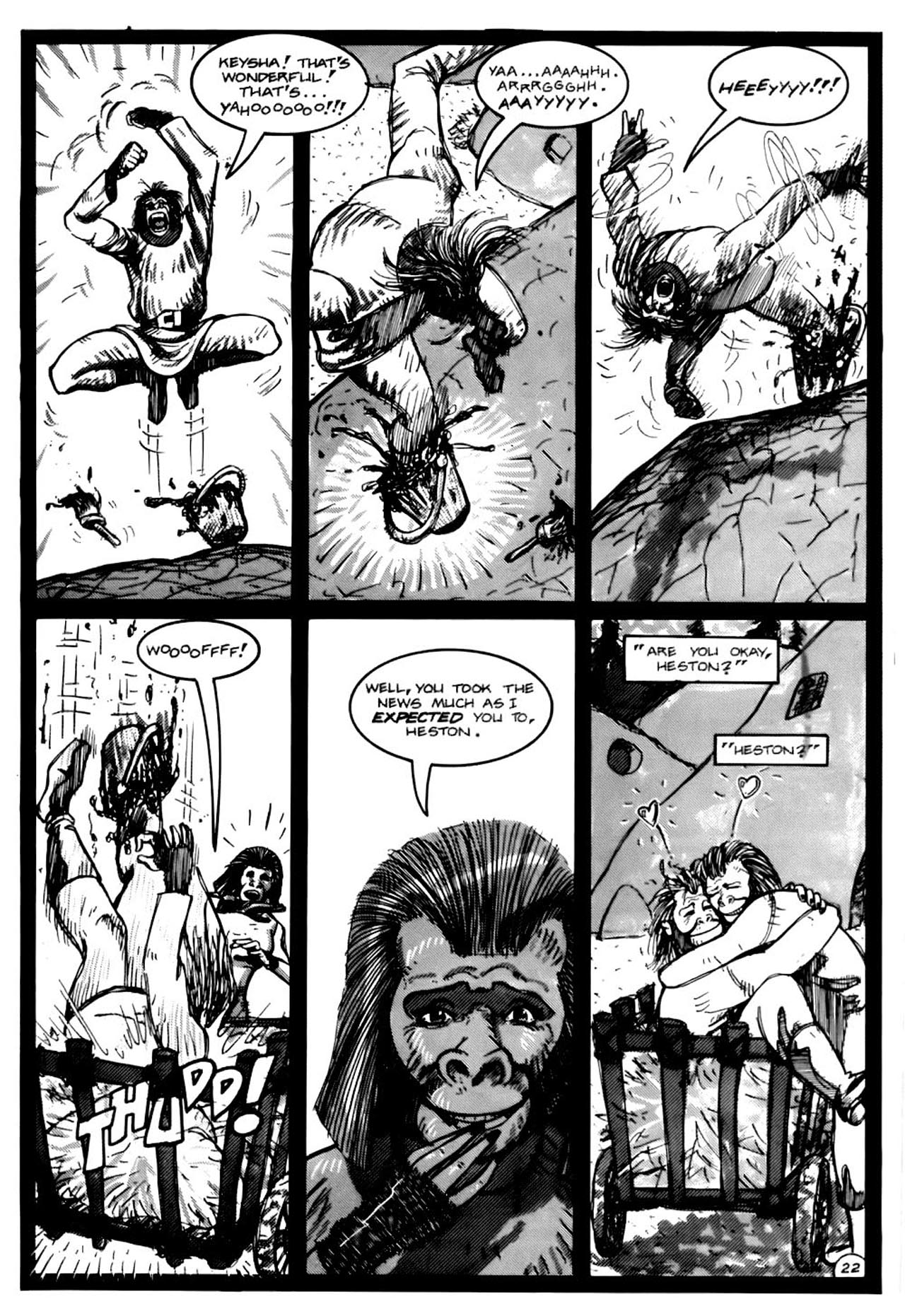 Read online Planet of the Apes (1990) comic -  Issue #13 - 24