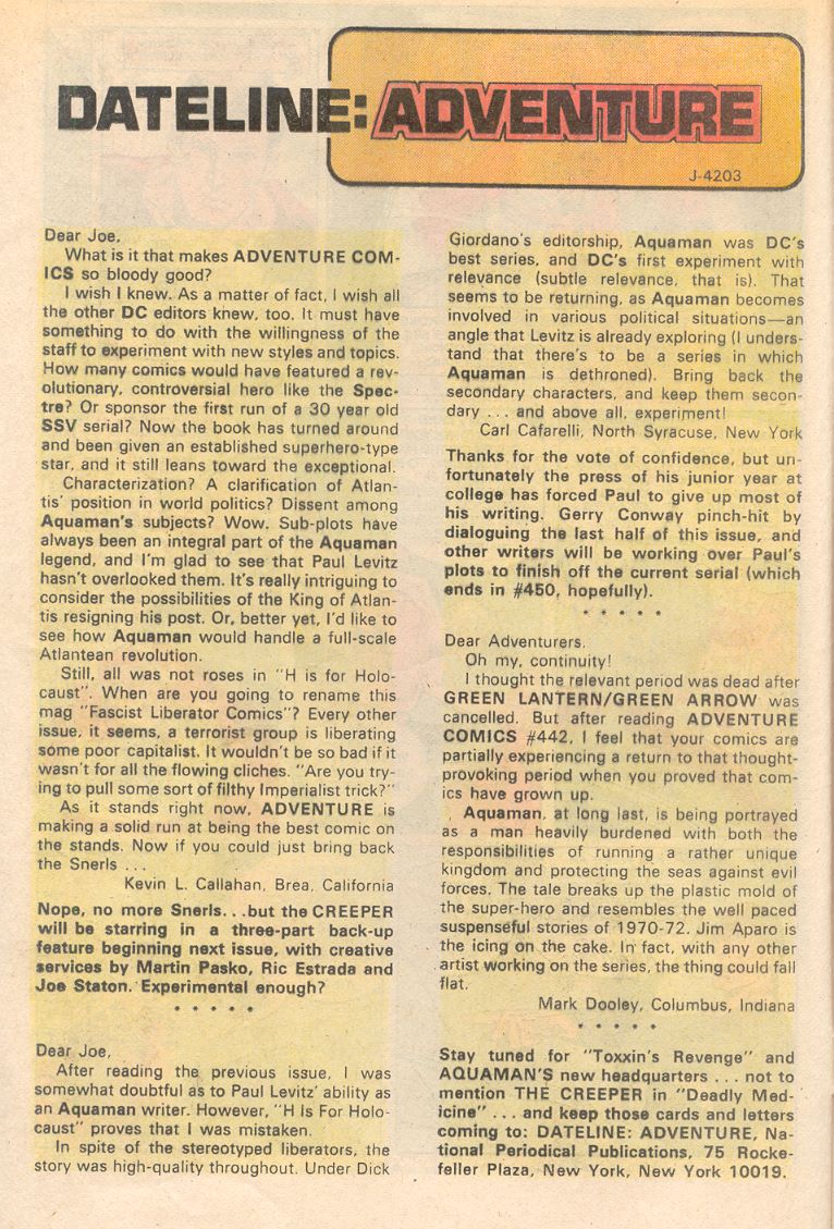 Read online Adventure Comics (1938) comic -  Issue #444 - 12