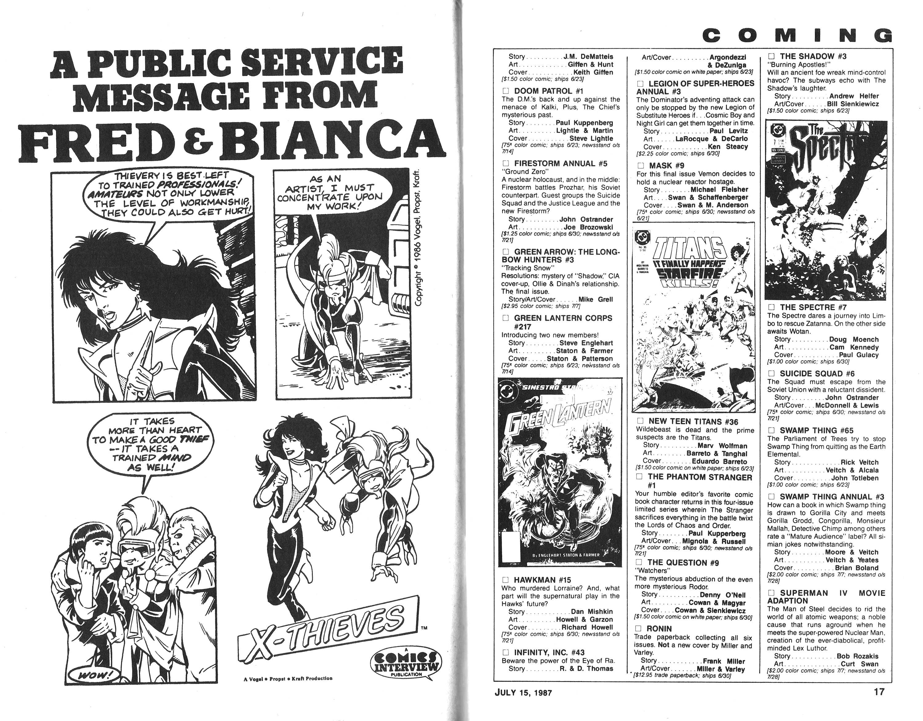 Read online Amazing Heroes comic -  Issue #121 - 9